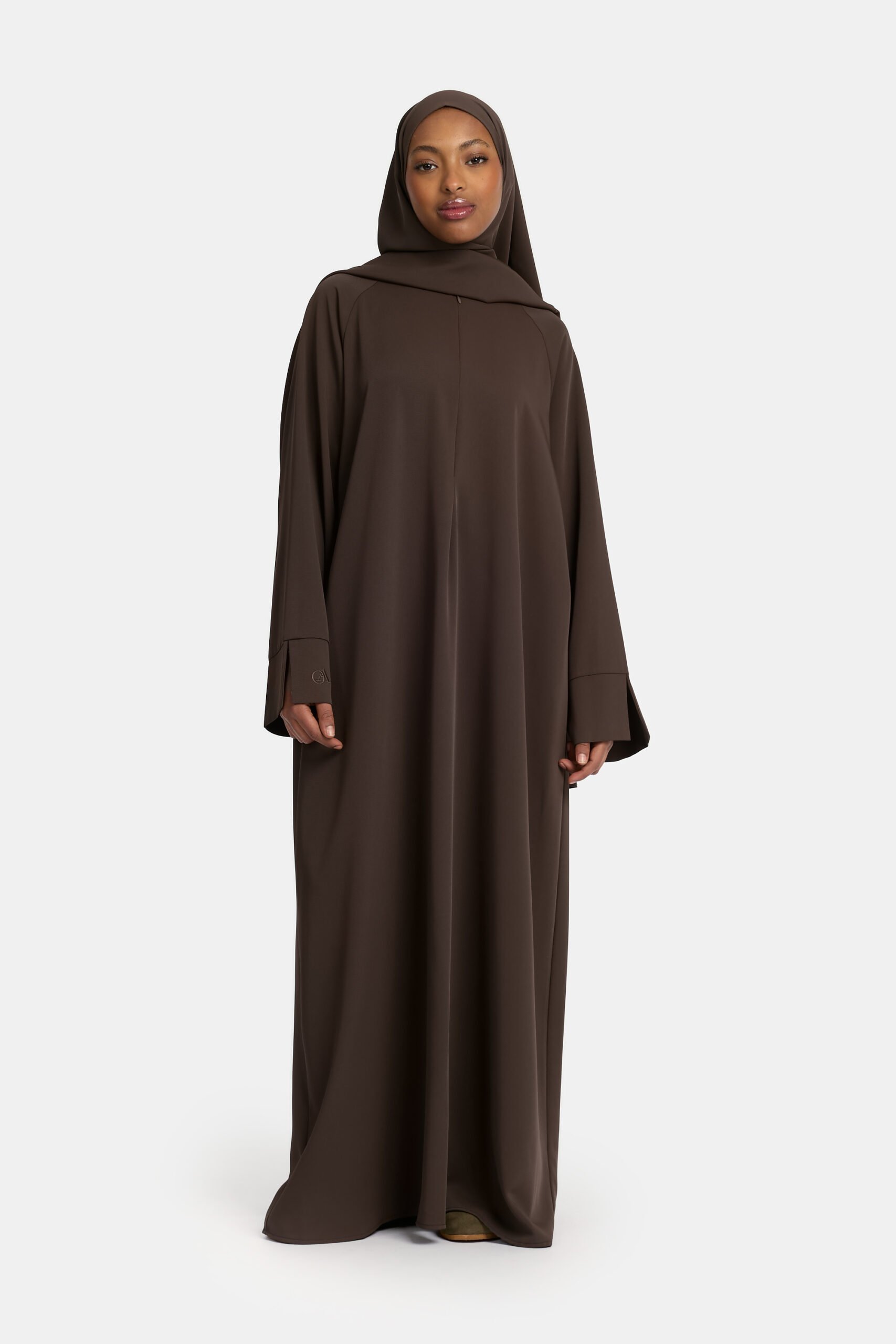 Oversized abaya Deep Brown