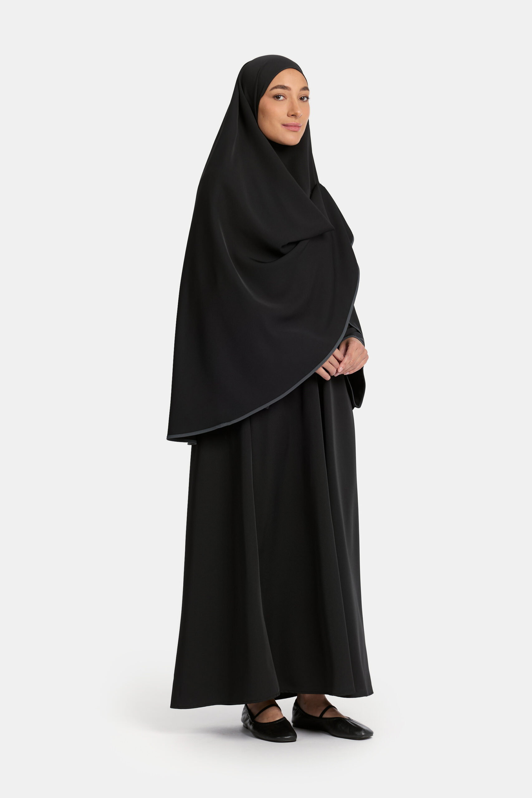 Magnet abaya and khimar set Black - Afbeelding 2