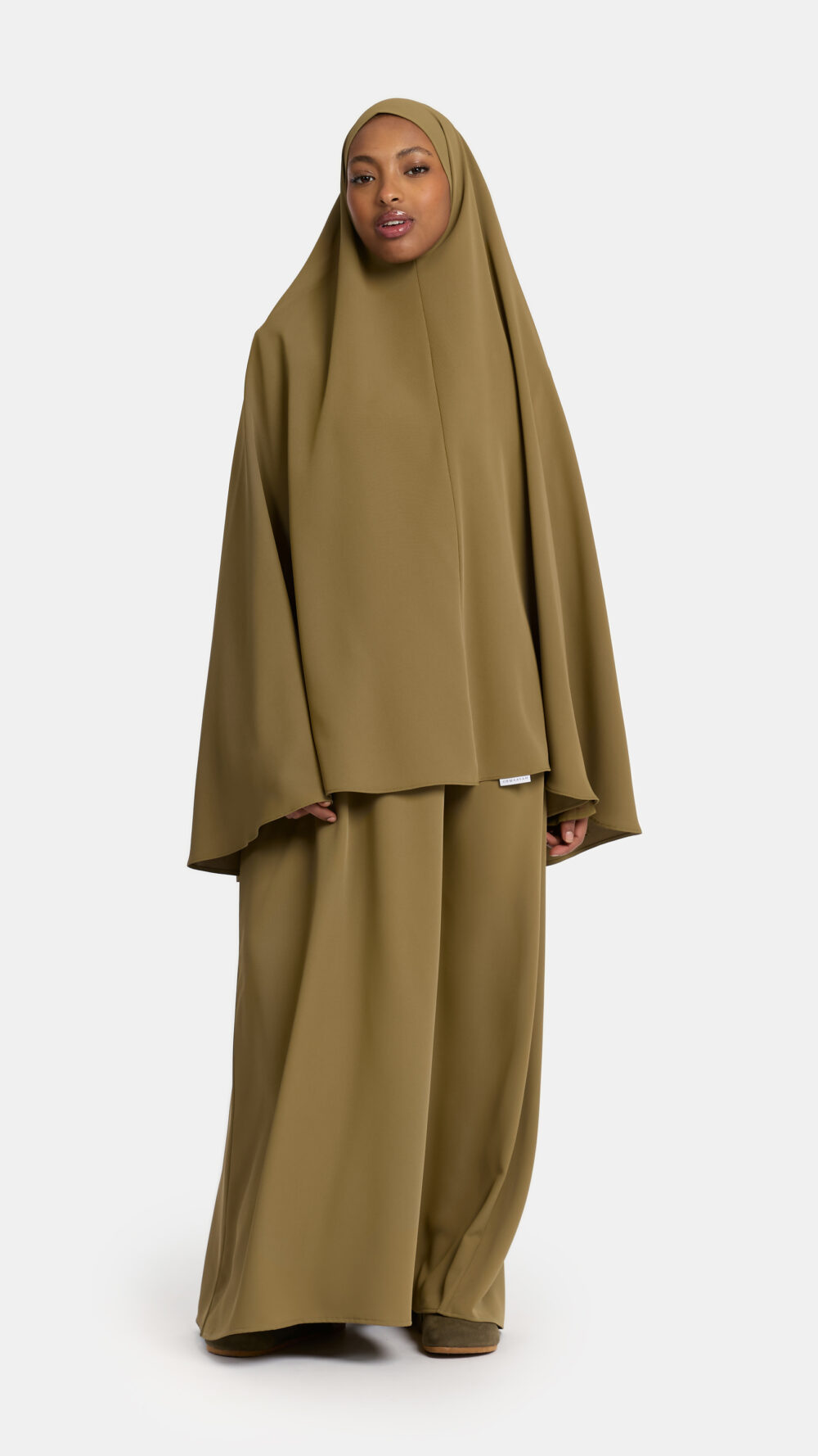 Heup khimar Moss Khaki (Double sleeve)