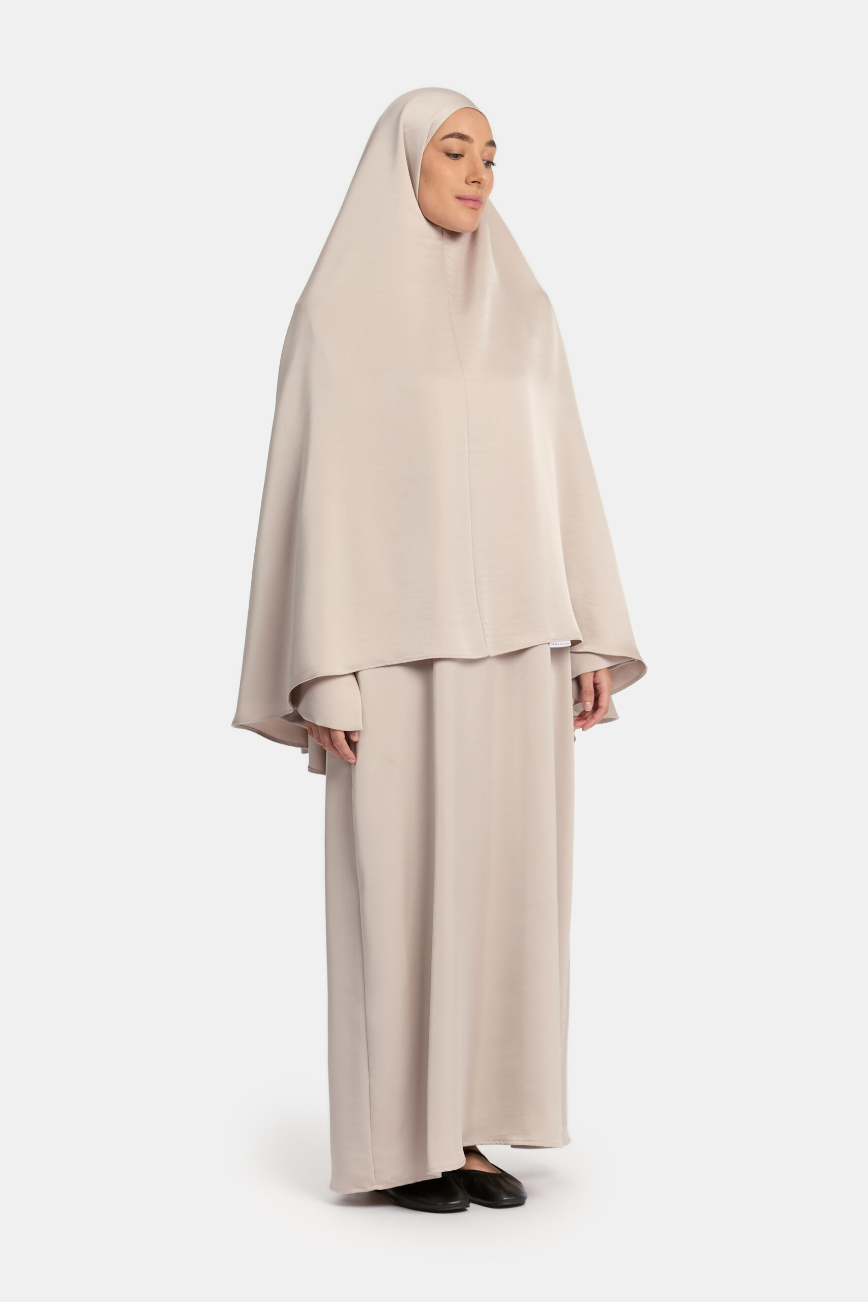 Heup Khimar Satin Pearl (split flare)