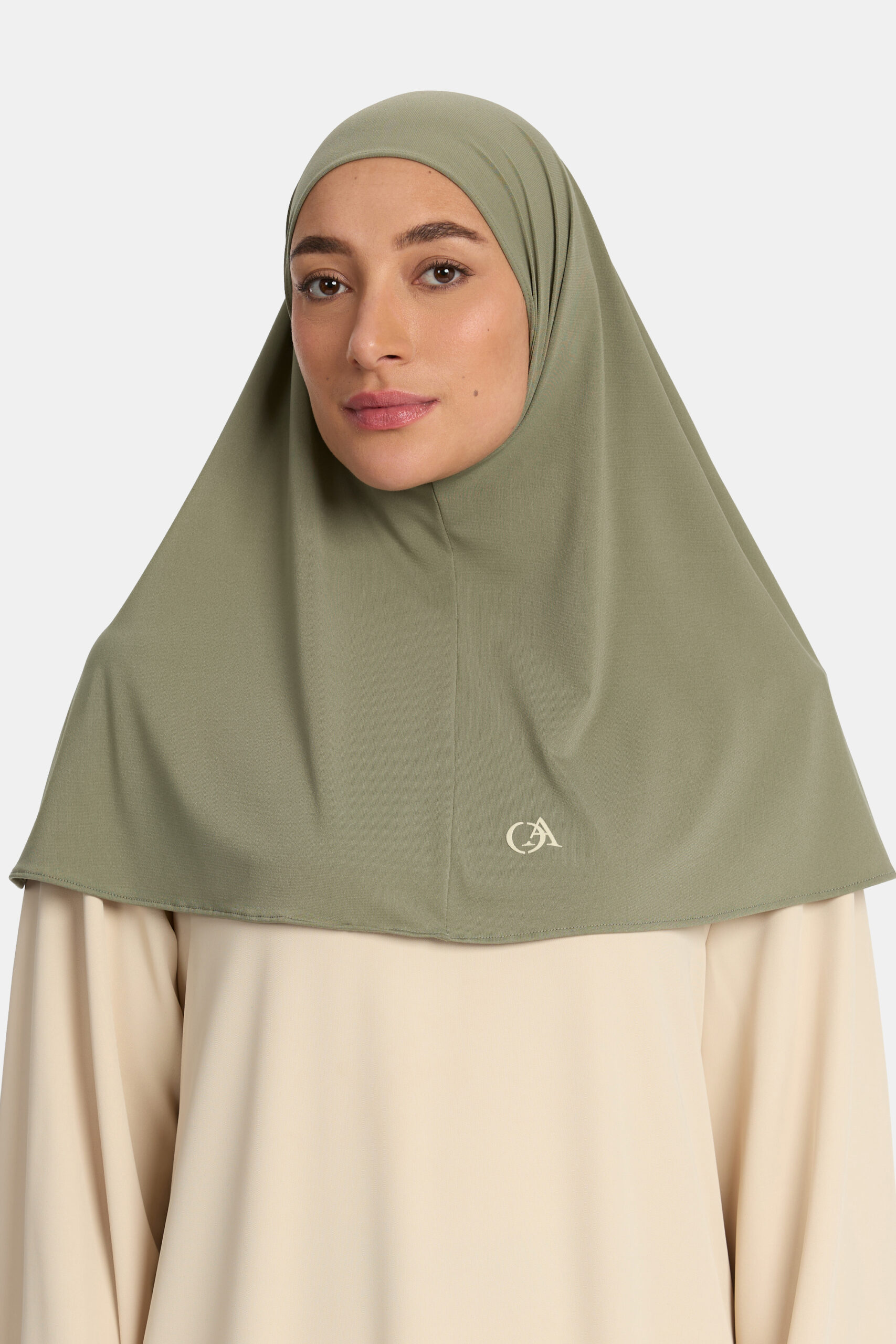 Premium jersey hijab Dark sage