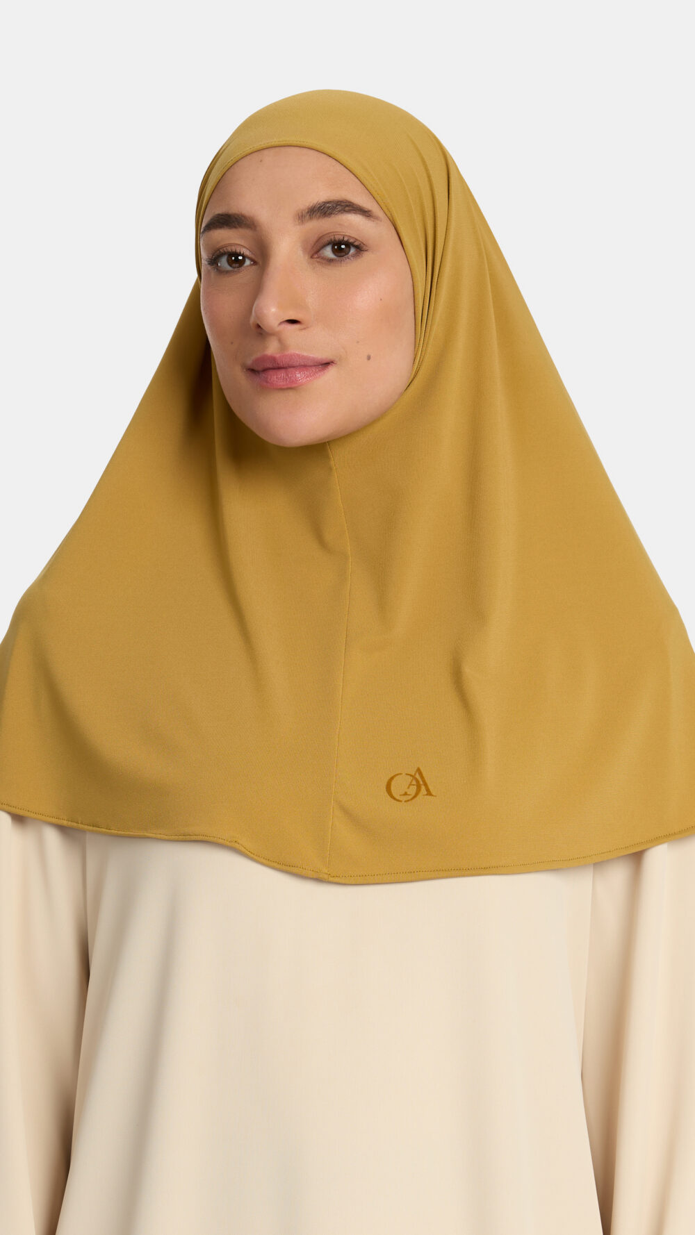 Premium jersey hijab Honey Mustard