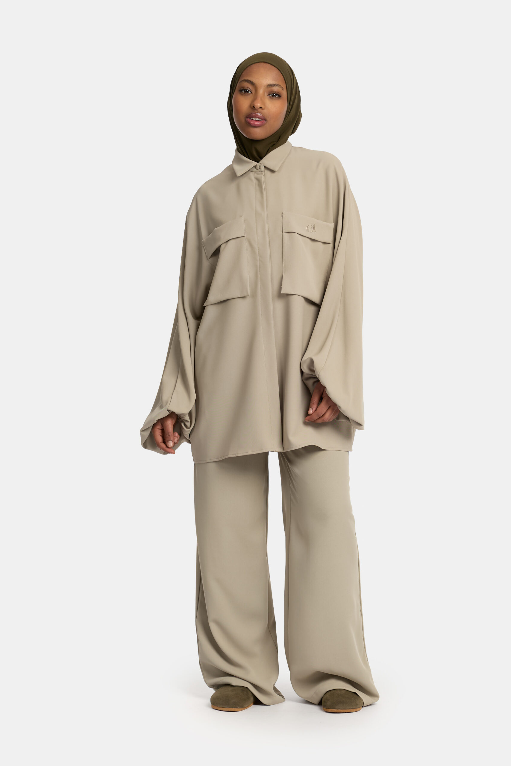 Belle Allure twinset Sage Taupe