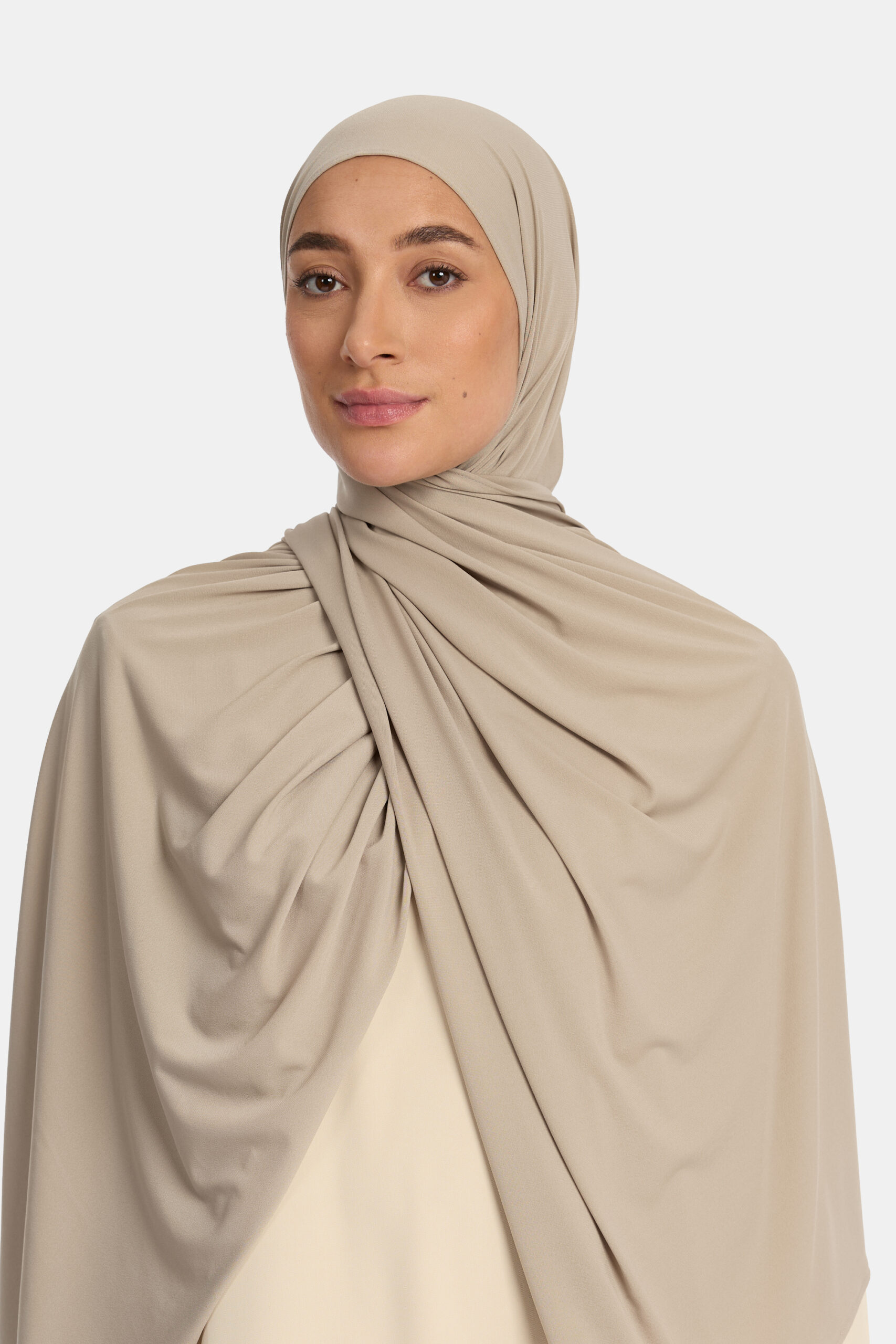 Premium jersey scarf Clay