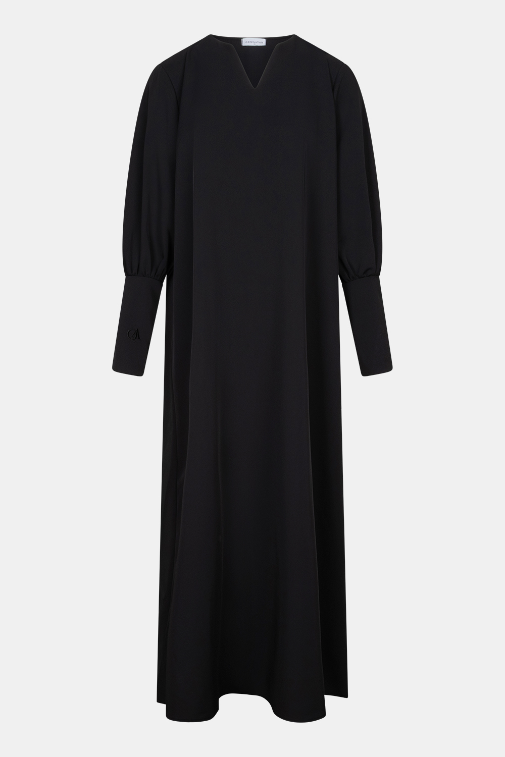 Button sleeve abaya Black - Afbeelding 3