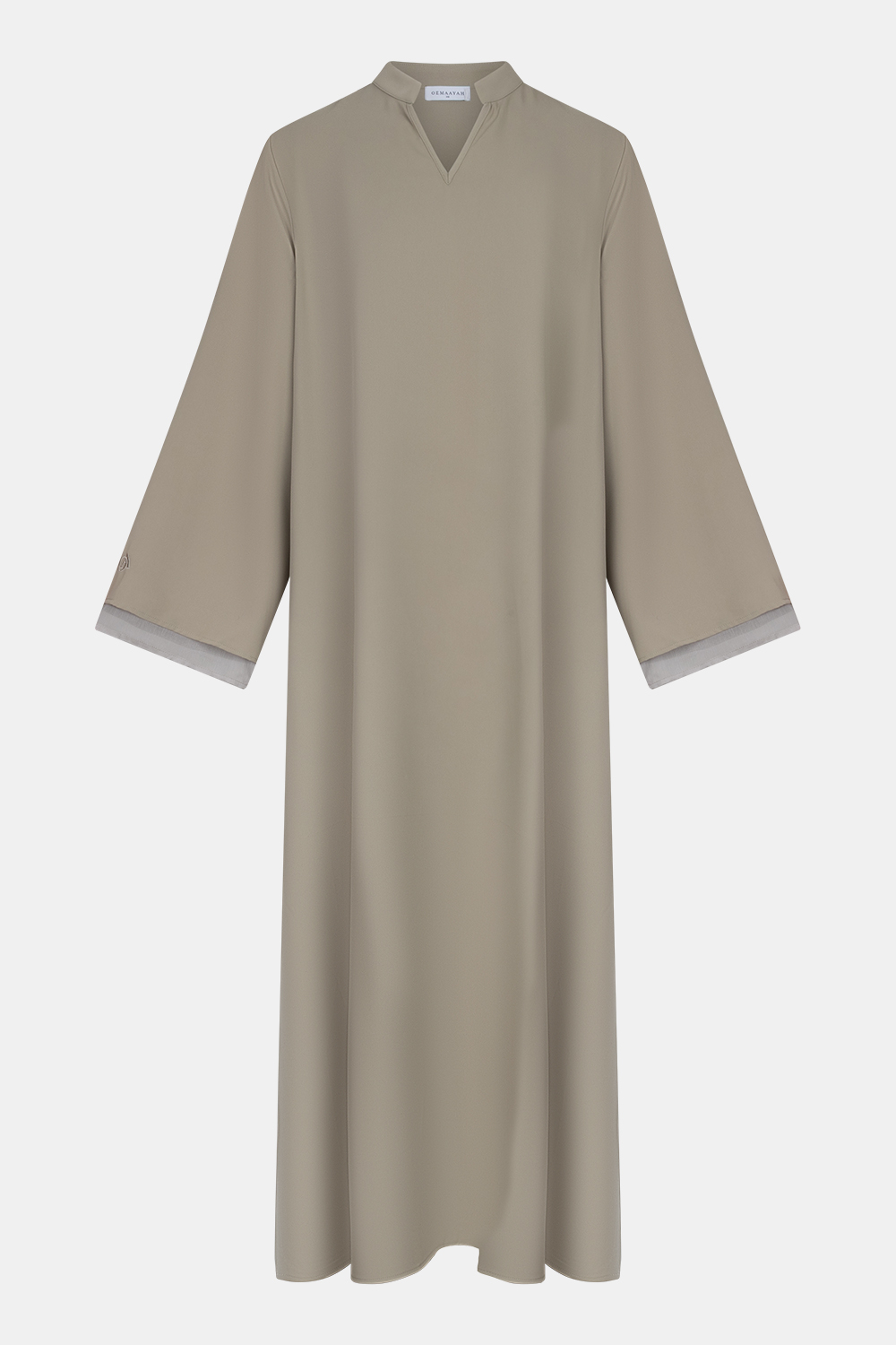 Double sleeve abaya Sage Taupe - Afbeelding 3