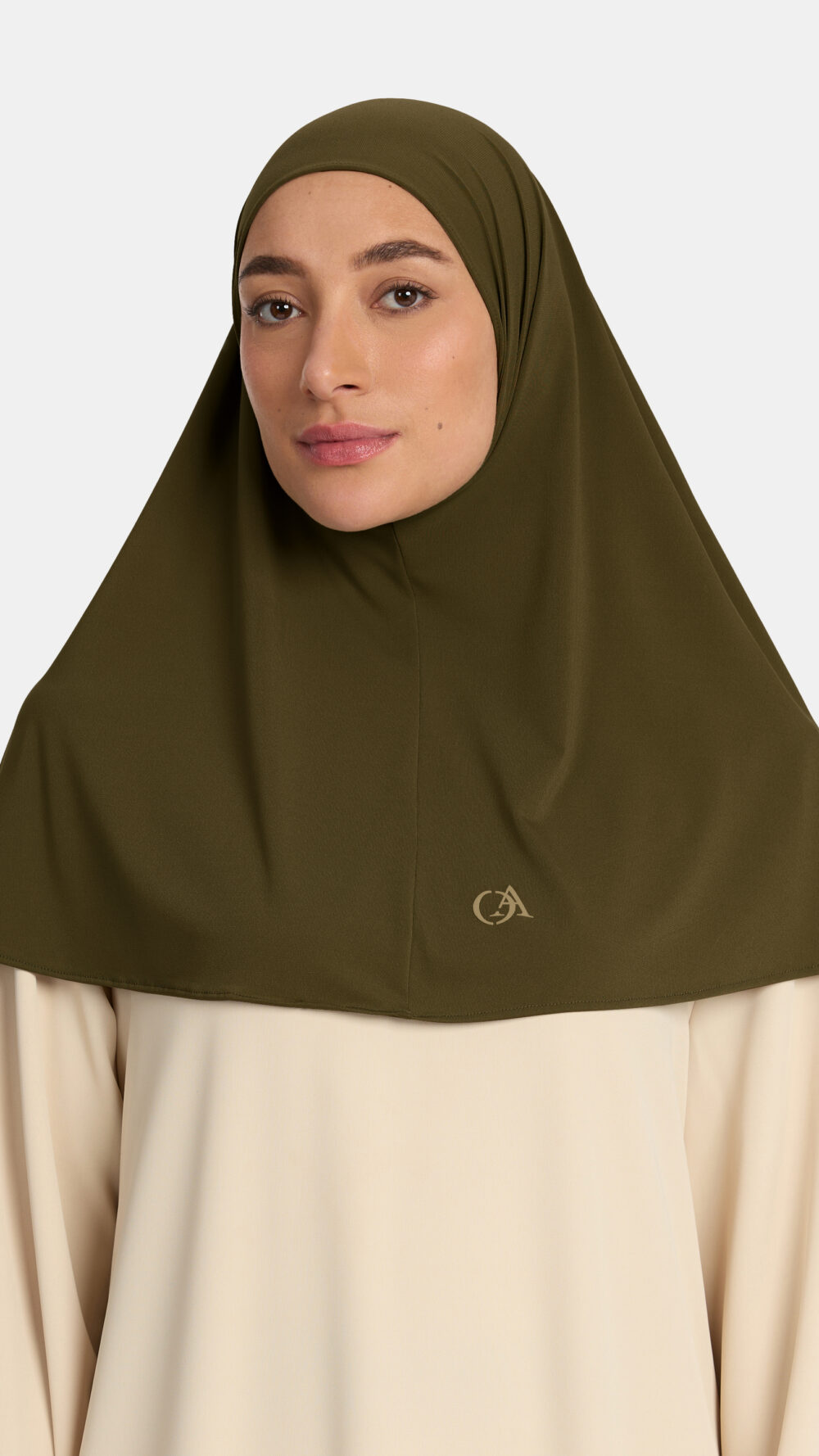 Premium jersey hijab Umber Green