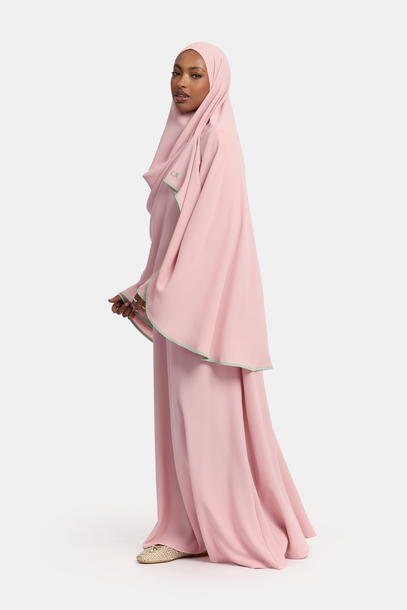 Magnet abaya and khimar set Rose - Afbeelding 3
