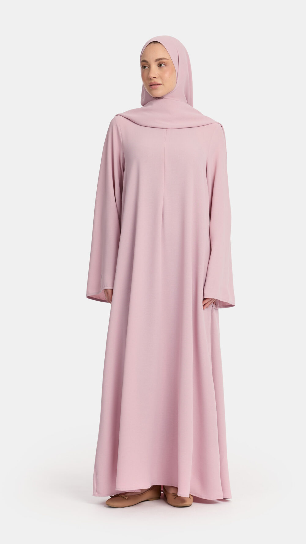 Lightweight stretch abaya Burnished Lilac
