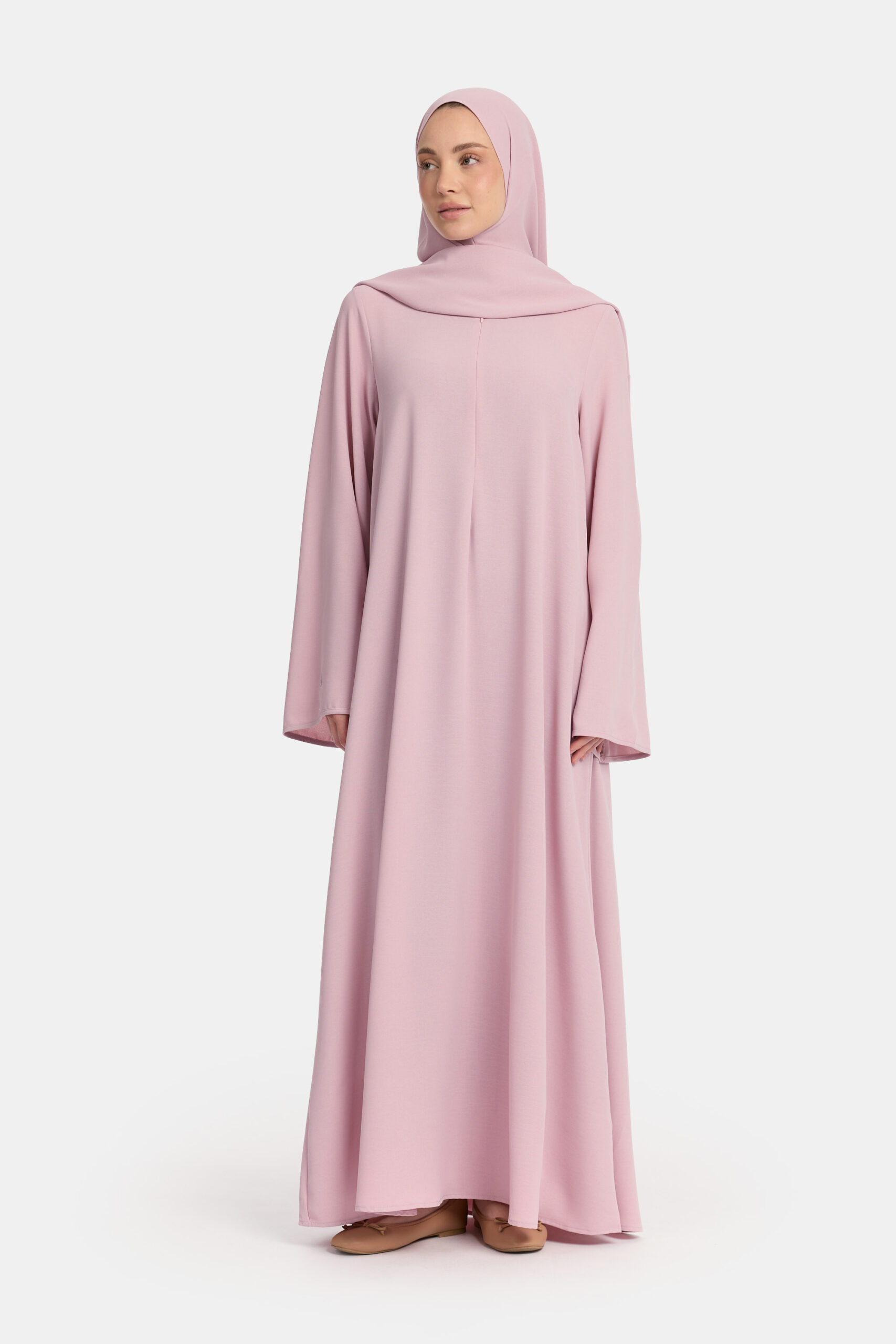 Lightweight stretch abaya Burnished Lilac