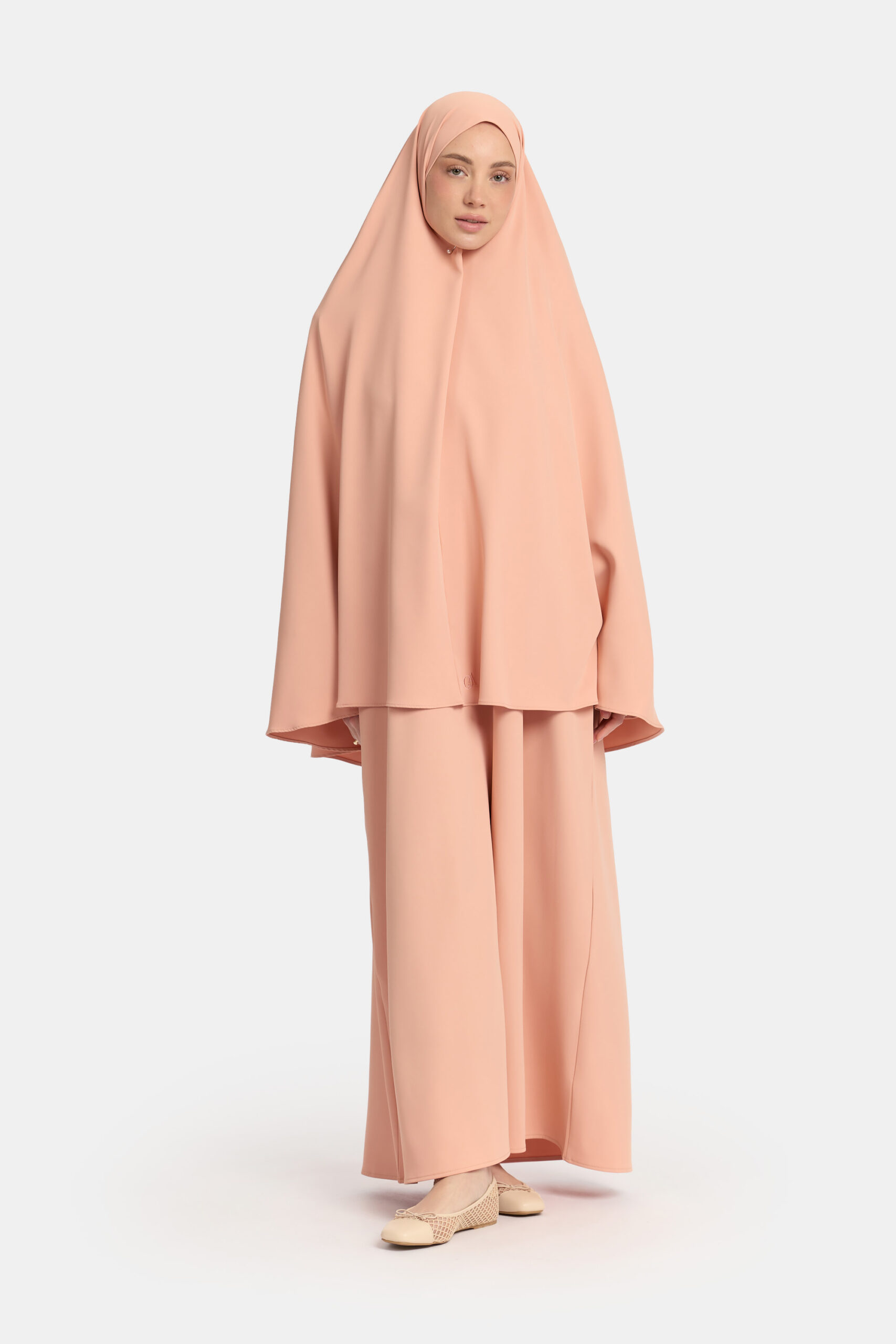 Khimar Peach Pink (oversized) - Afbeelding 2