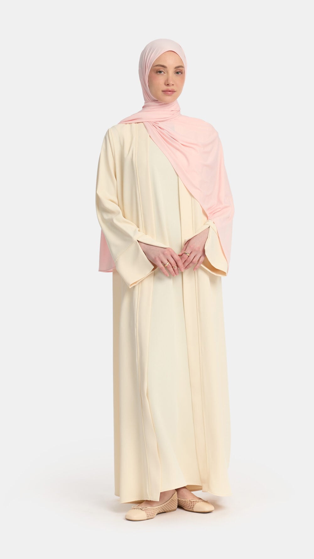 Kimono and abaya set Butter Cream - Afbeelding 3