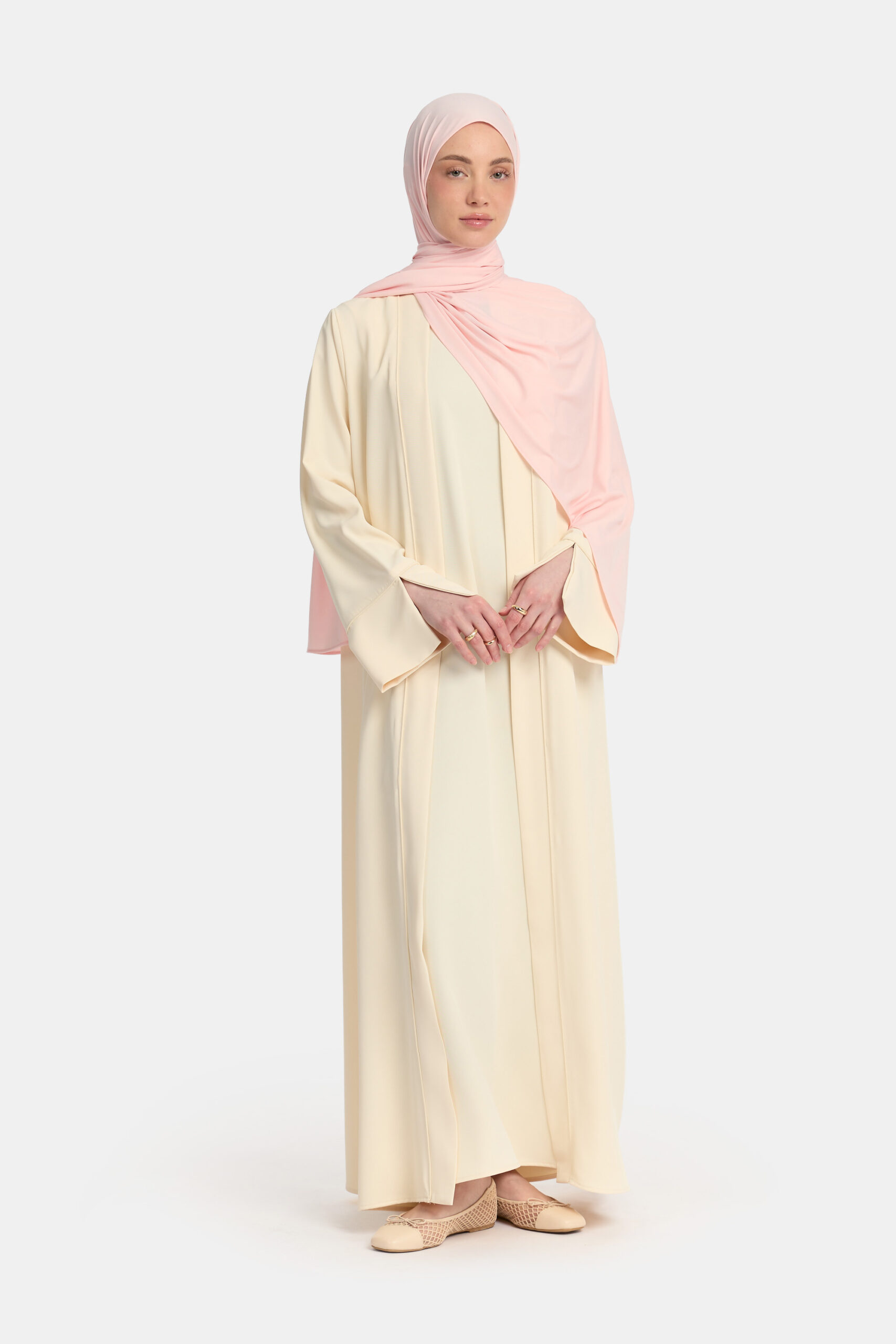 Kimono and abaya set Butter Cream - Afbeelding 3