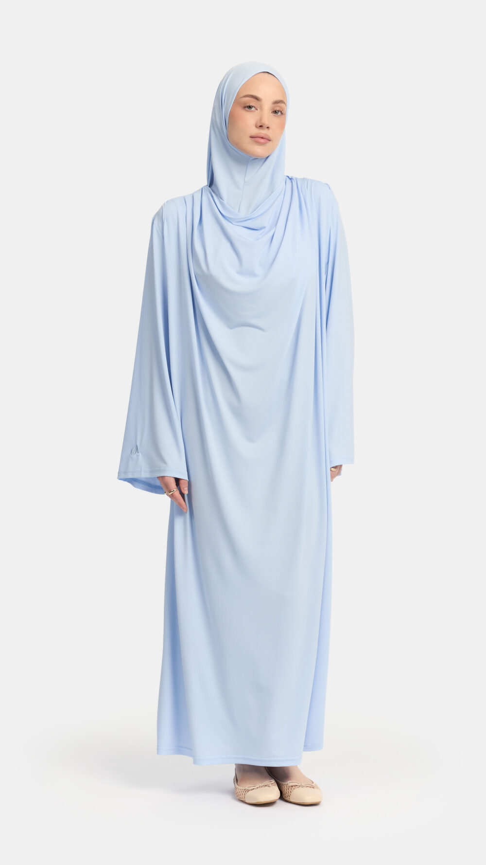 Premium jersey abaya Ice Blue - Afbeelding 2