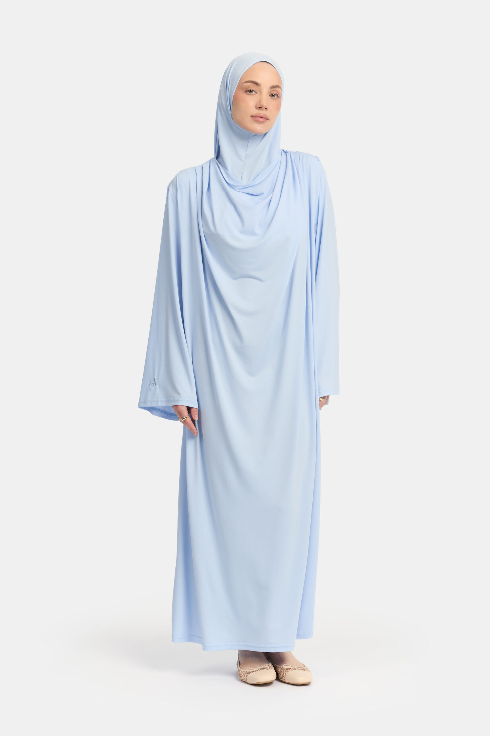 Premium jersey abaya Ice Blue - Afbeelding 2