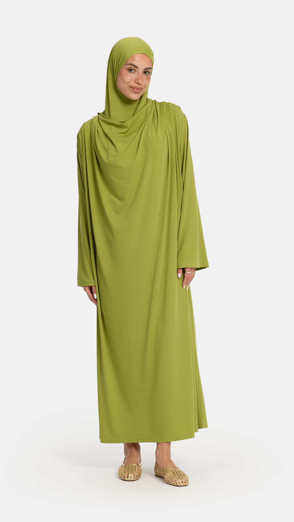 Premium jersey abaya Acacia Green - Afbeelding 2