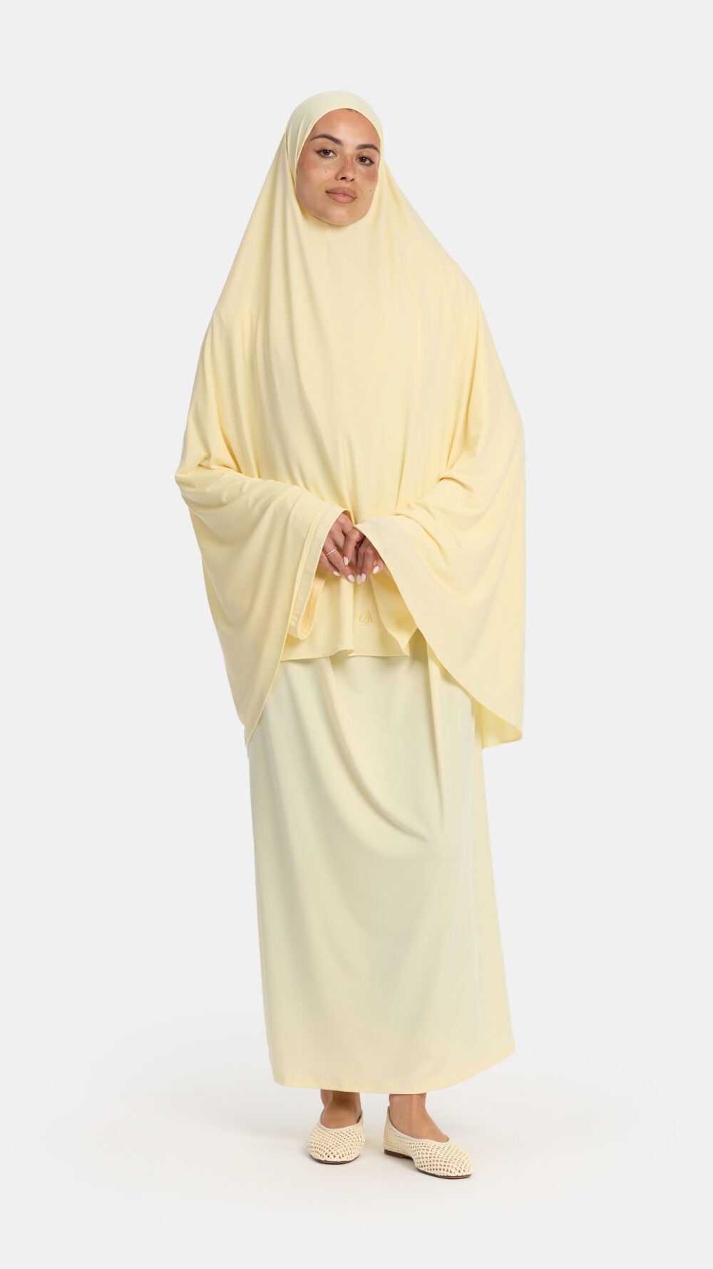 Premium jersey khimar Pastel Yellow