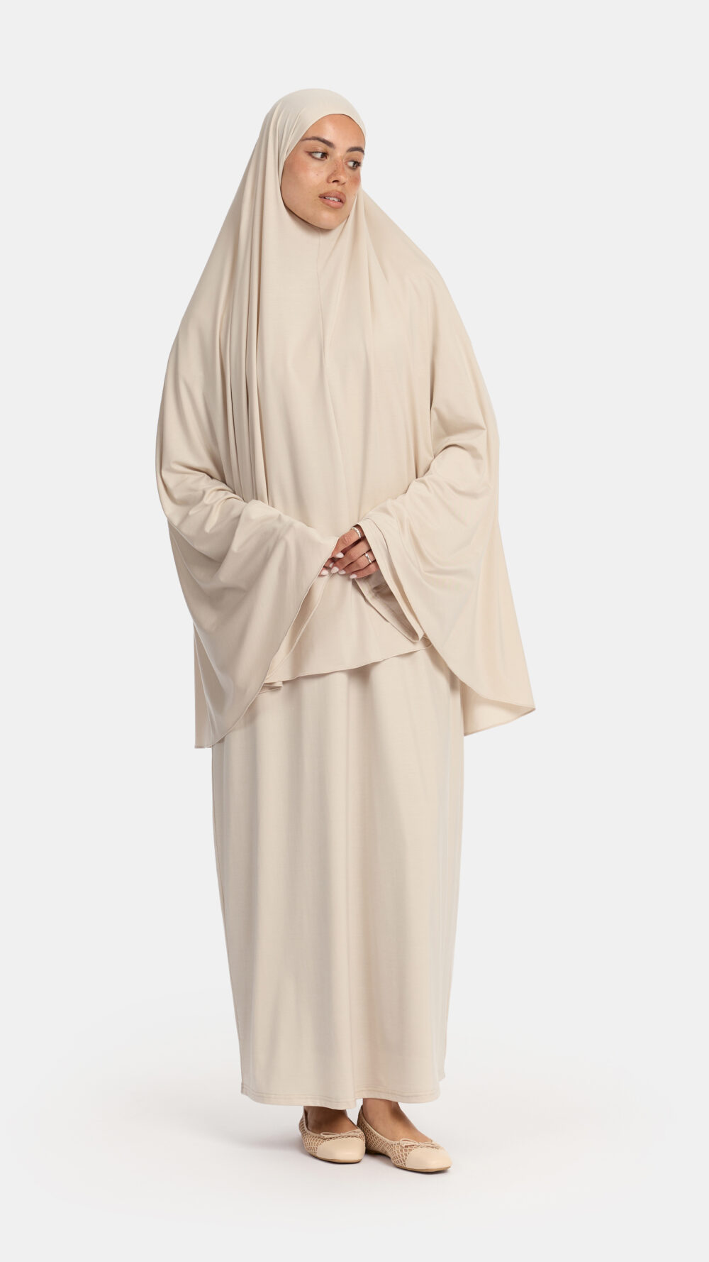 Modal jersey khimar Dark Beige