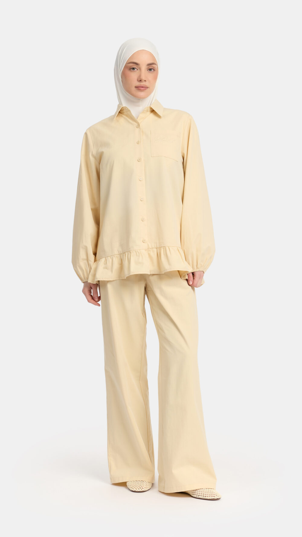 Cotton cloud set Soft nude OAmalak