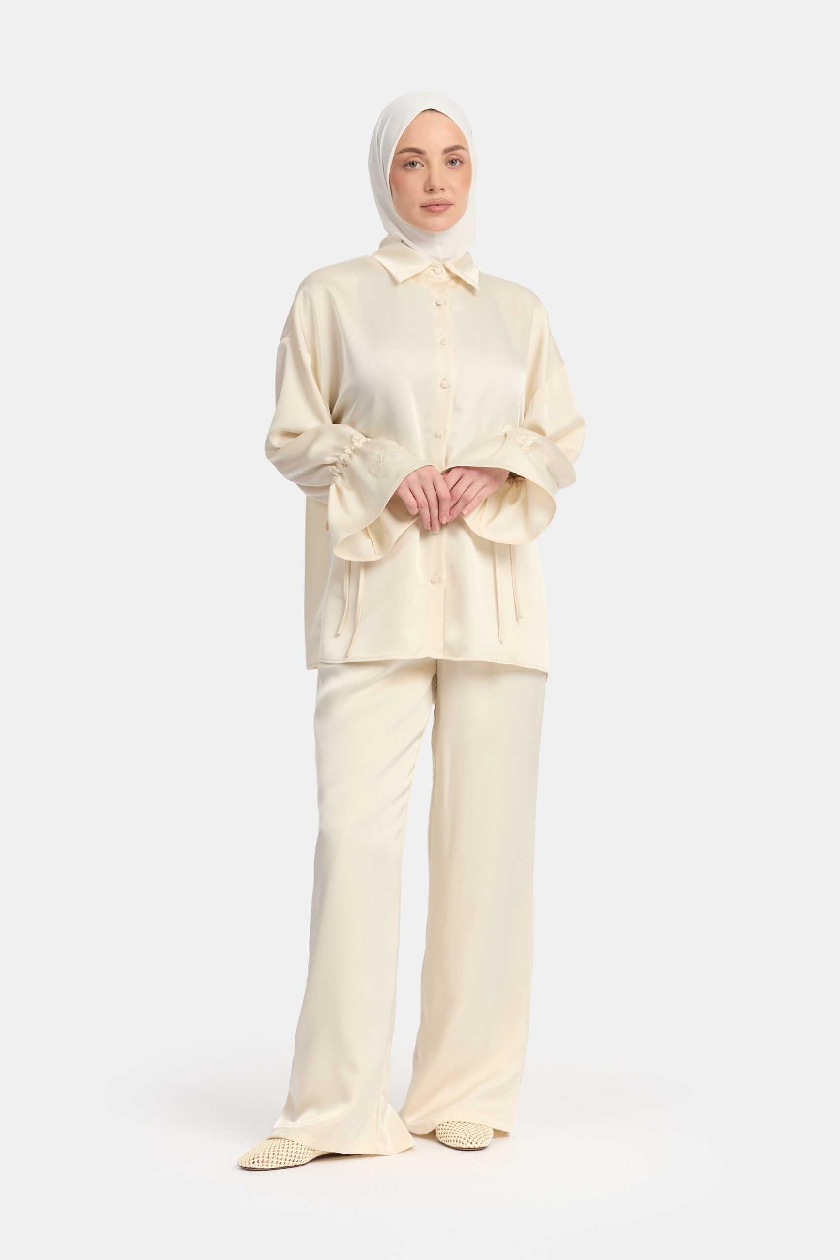Satin glow set Ivory OAmalak