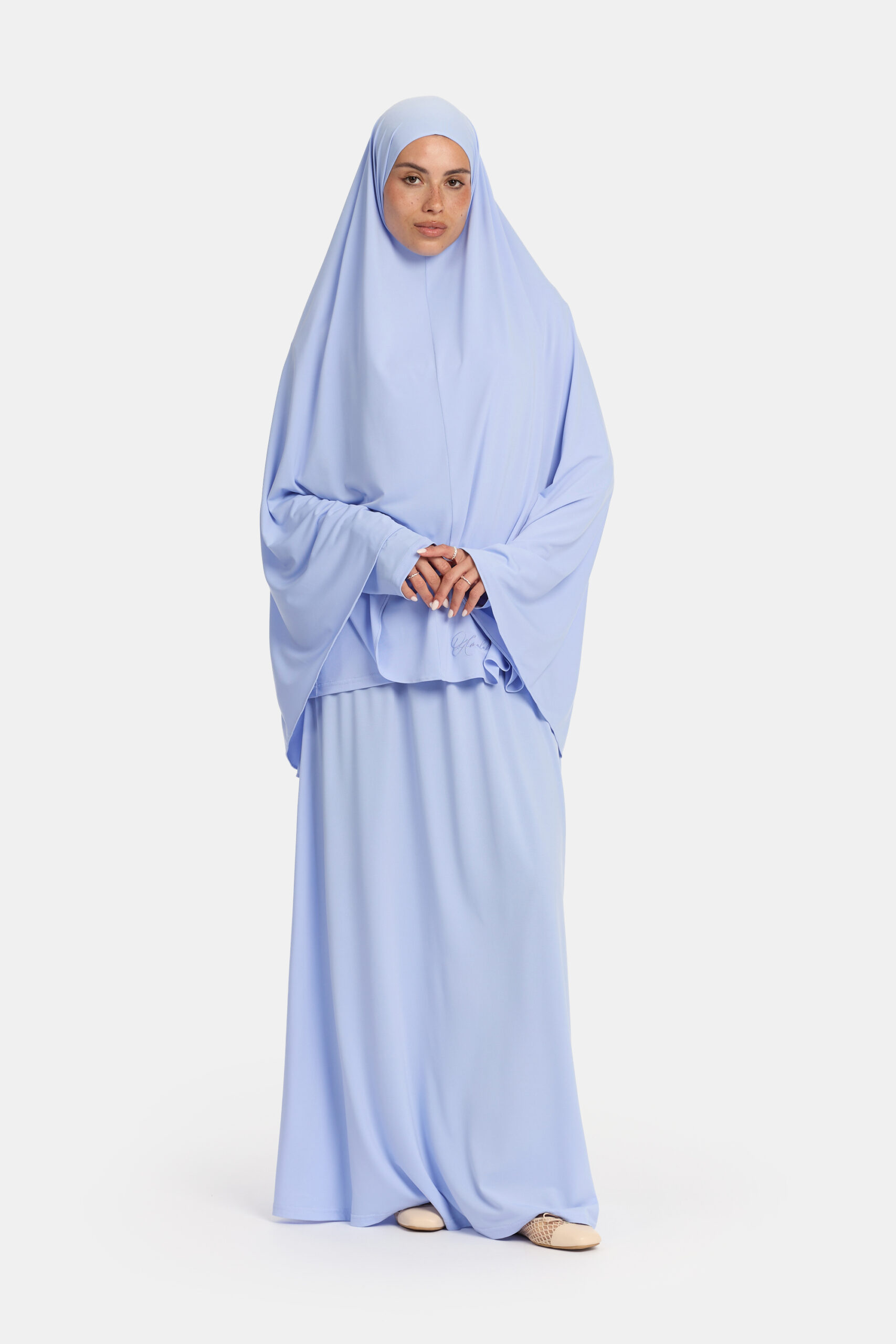 Premium jersey khimar set Sky Blue OAmalak