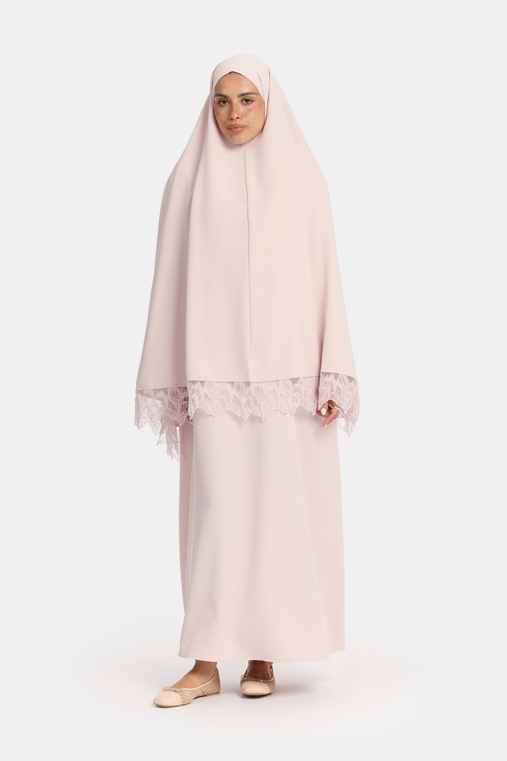 Khimar Lilac Blush (Leaf Lace) - Afbeelding 2