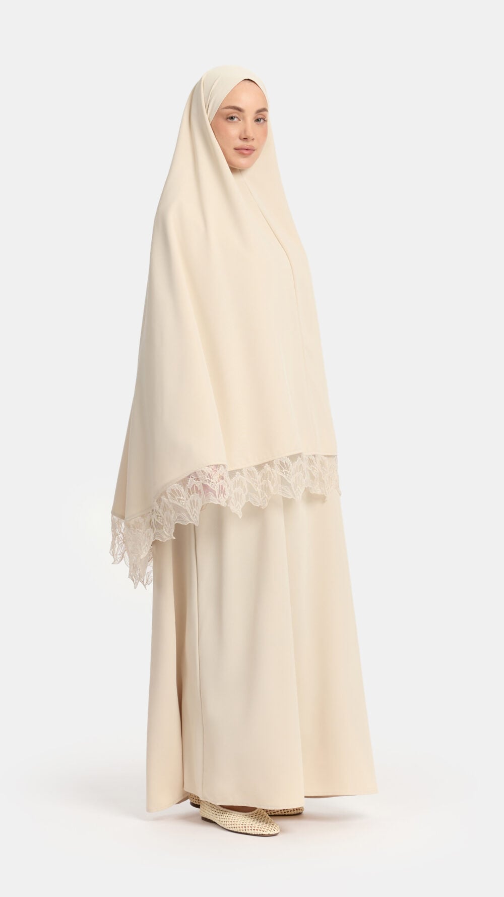Khimar Oat (Leaf Lace)