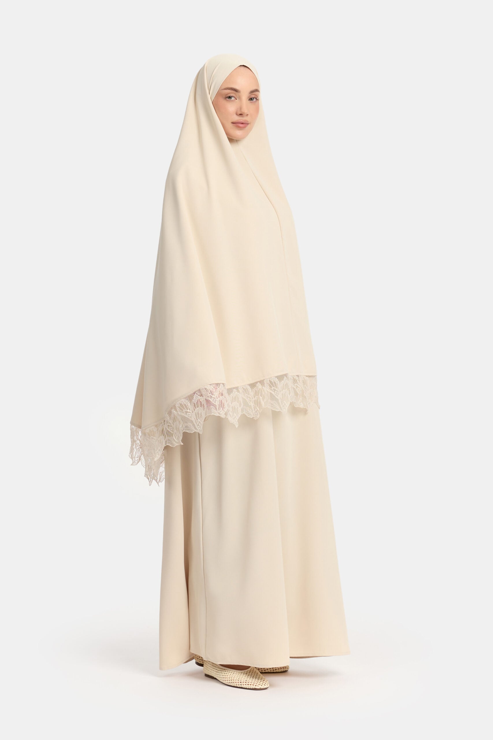 Khimar Oat (Leaf Lace)