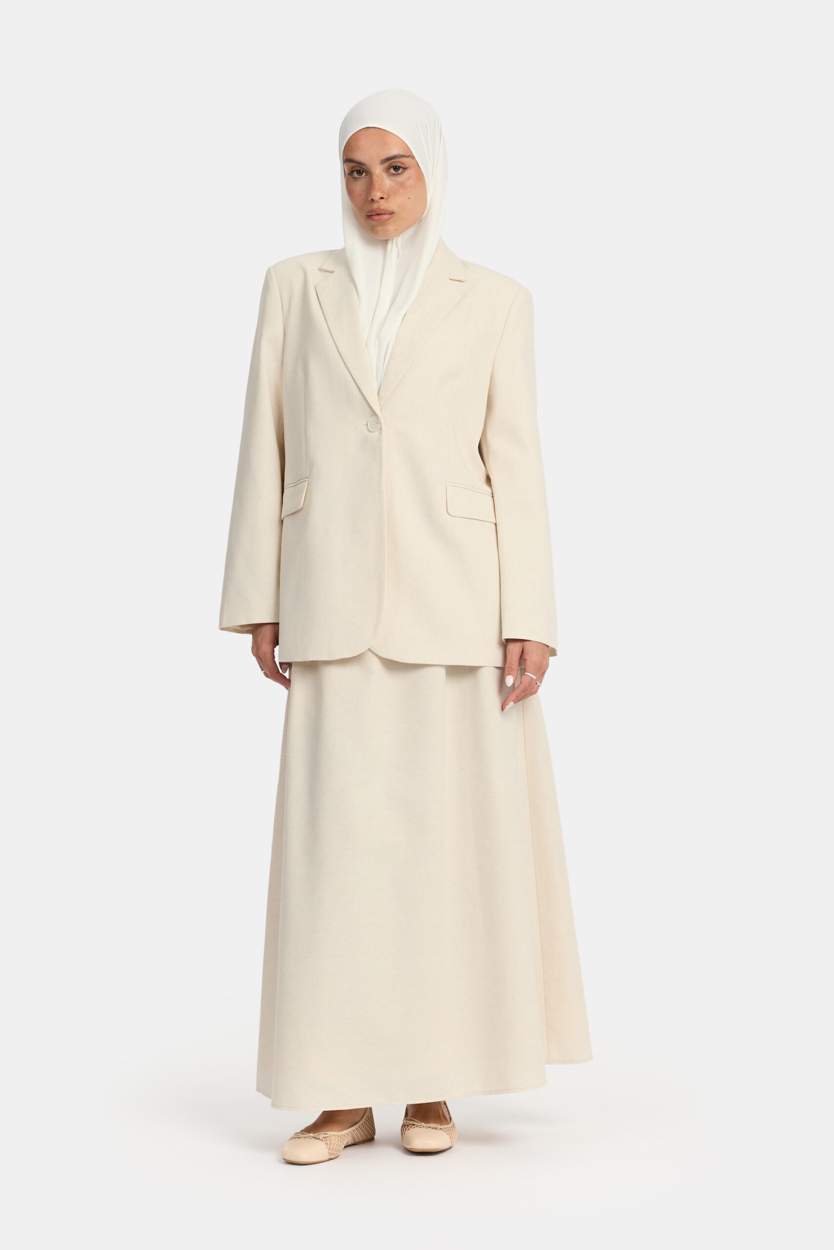 Linen twirl set Sand OAmalak