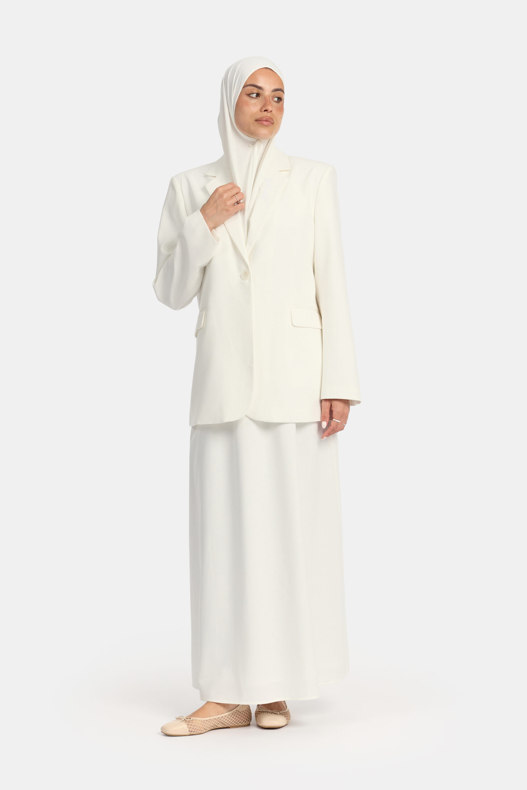 Linen twirl set Cream OAmalak