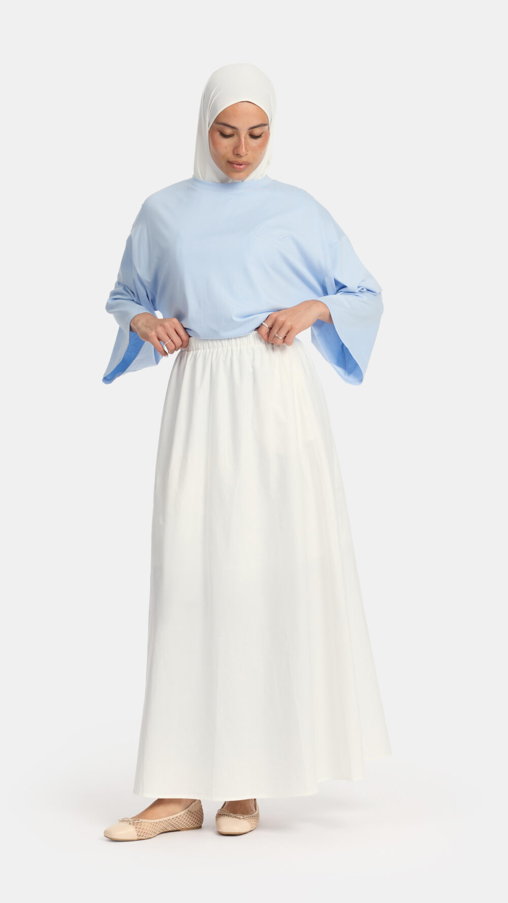 White cotton skirt OAmalak