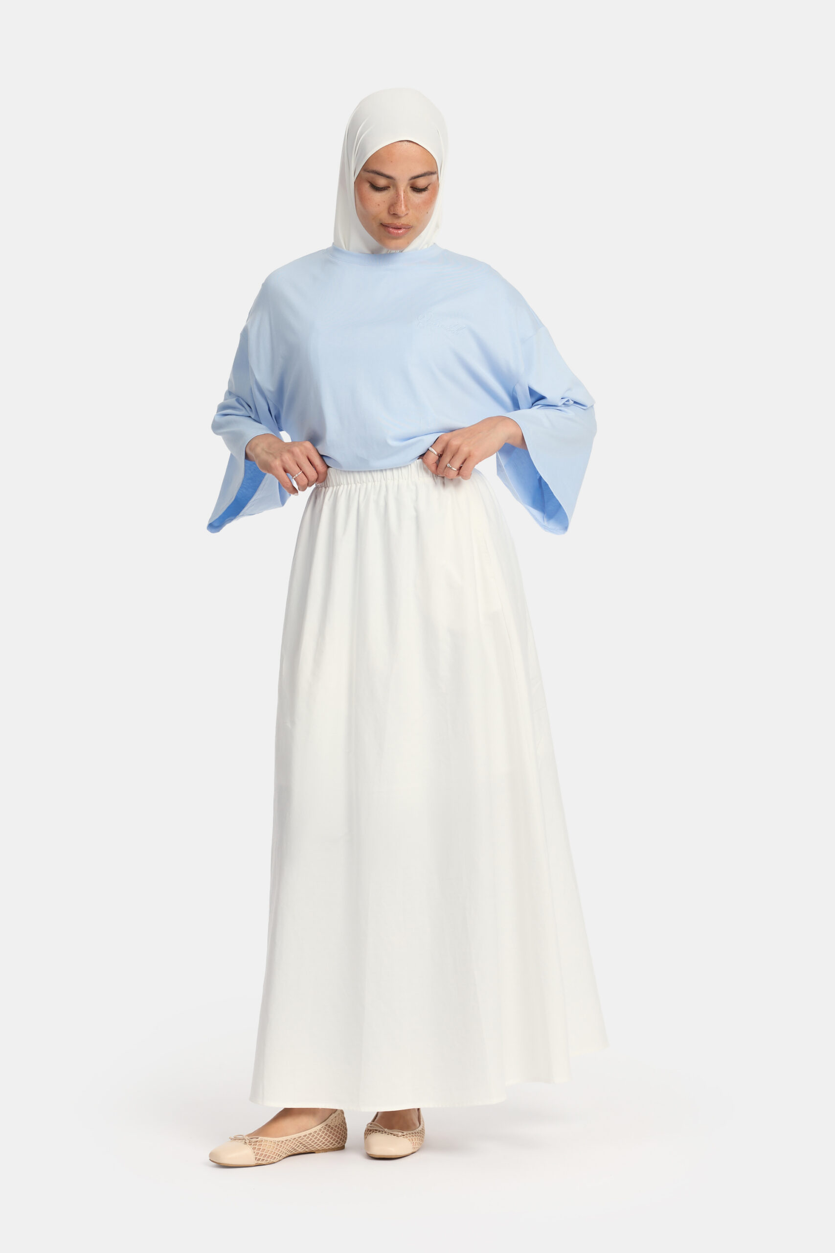 White cotton skirt OAmalak