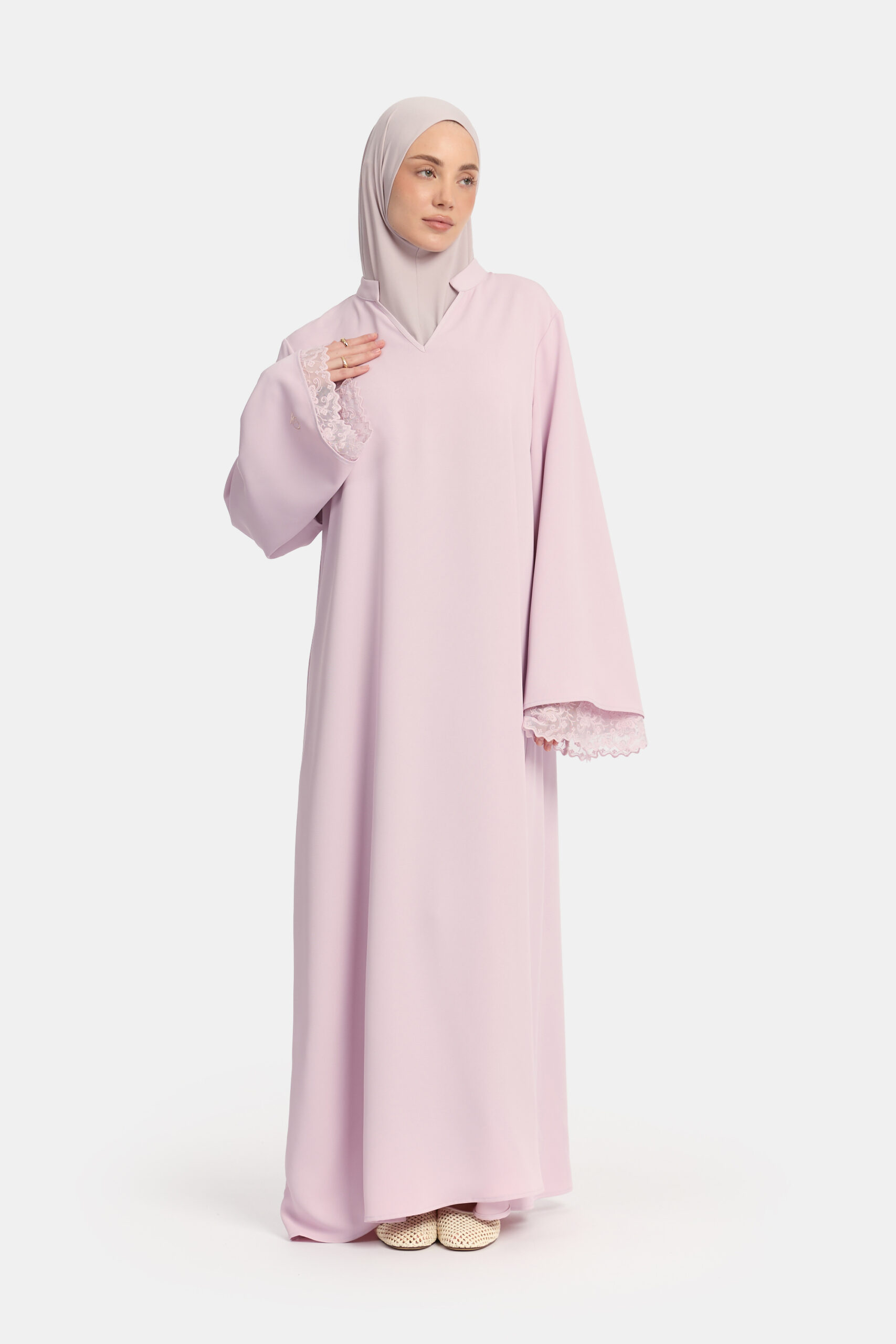 Lace abaya