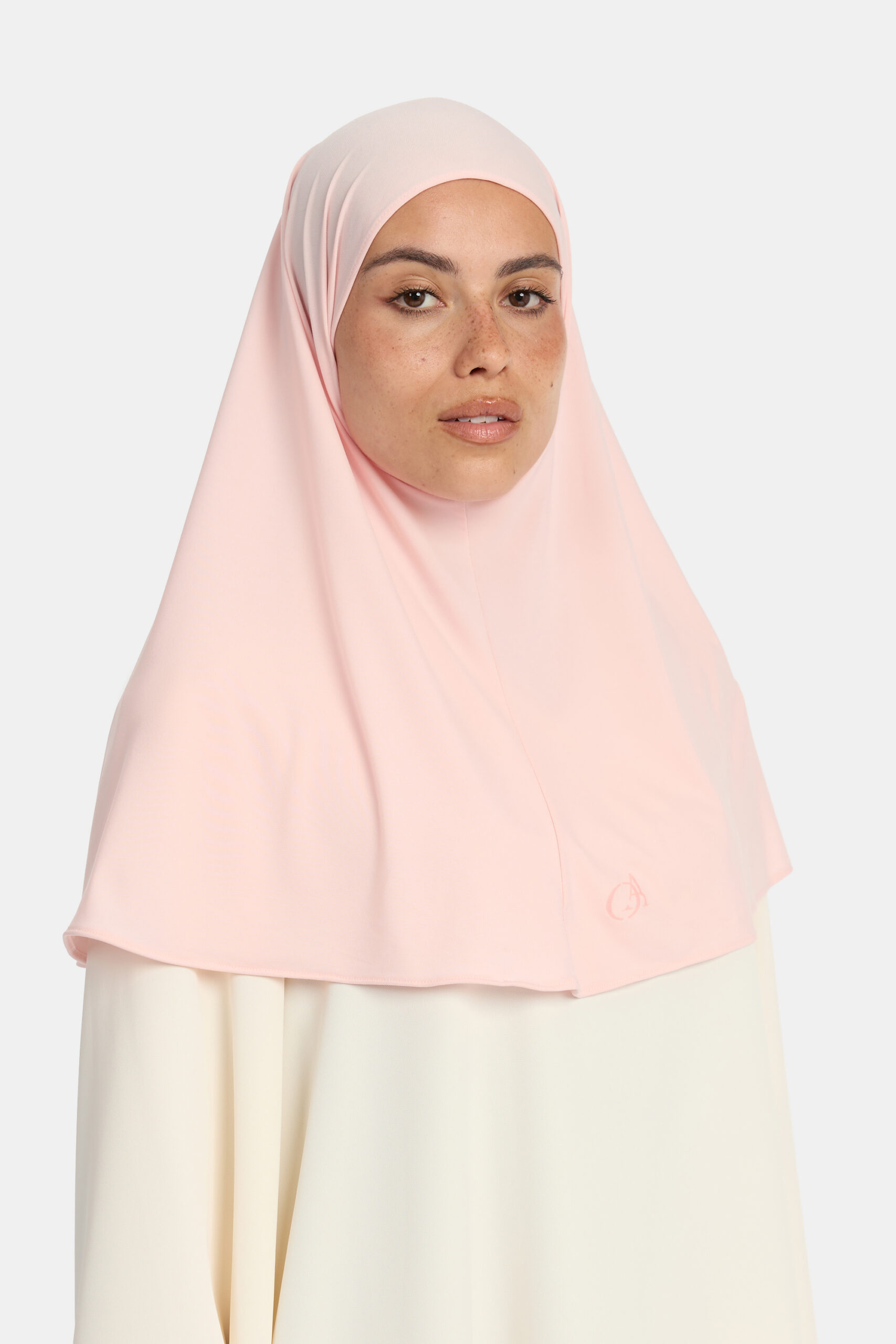 Premium jersey hijab Powder Blush