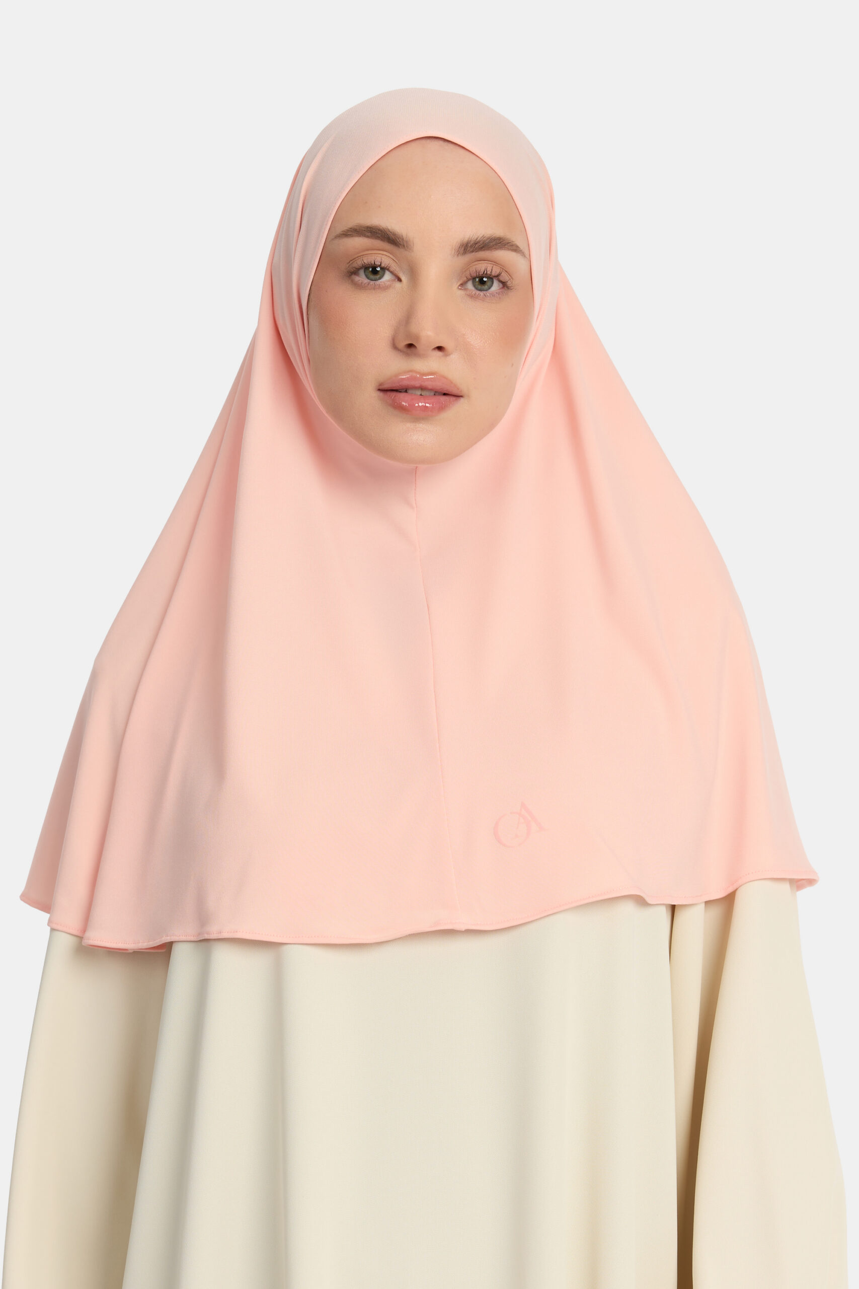 Premium jersey hijab Peach Rose - Afbeelding 2