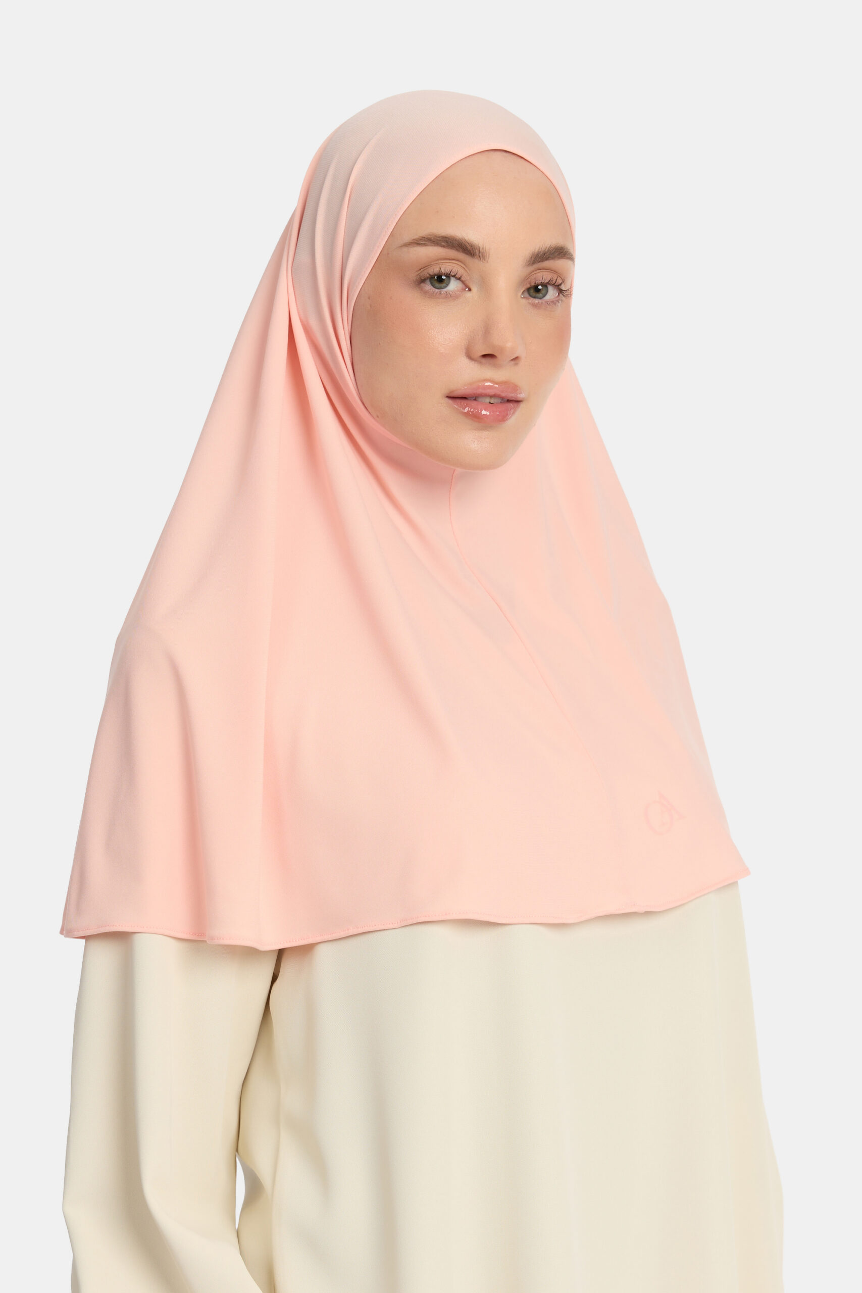 Premium jersey hijab Peach Rose