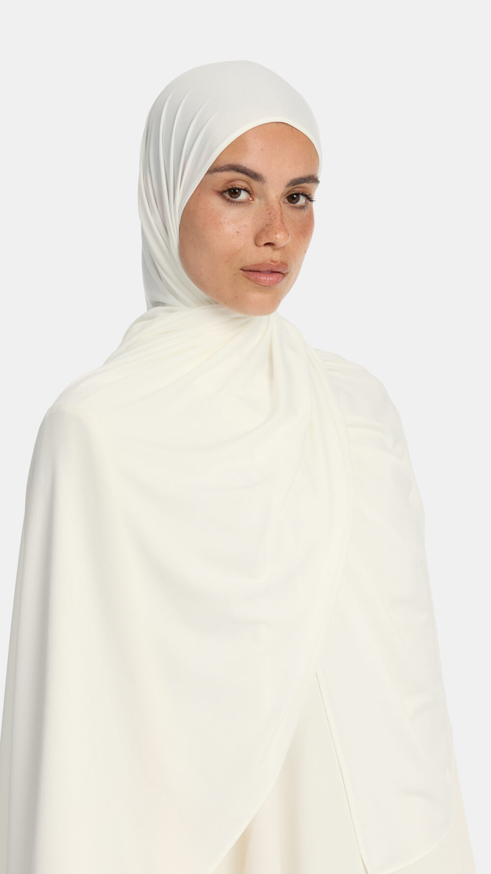 Premium jersey scarf Cloud White