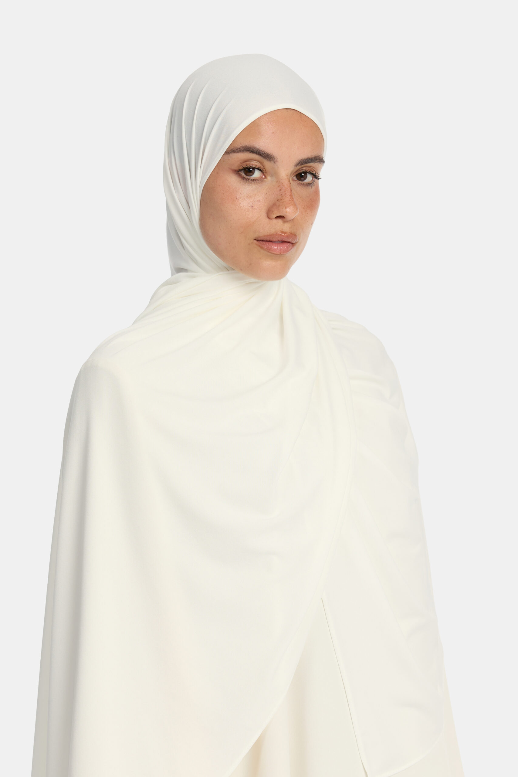 Premium jersey scarf Cloud White