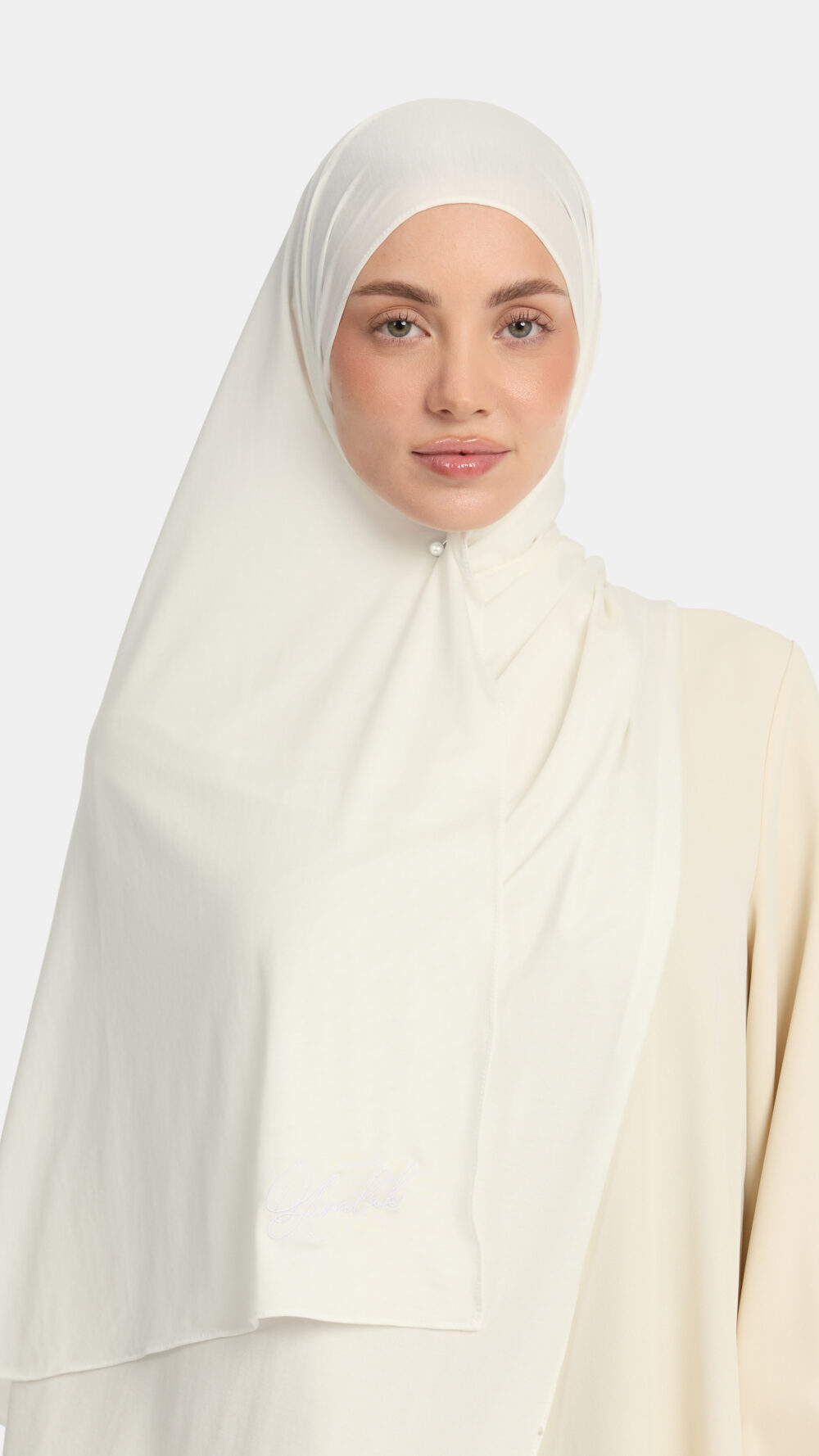 Modal jersey scarf White OAmalak - Afbeelding 2