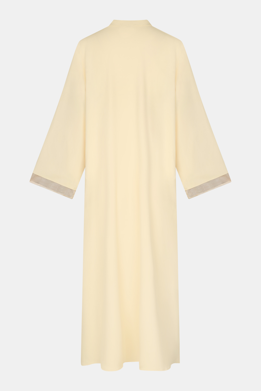 Double sleeve abaya Pastel Yellow - Afbeelding 2