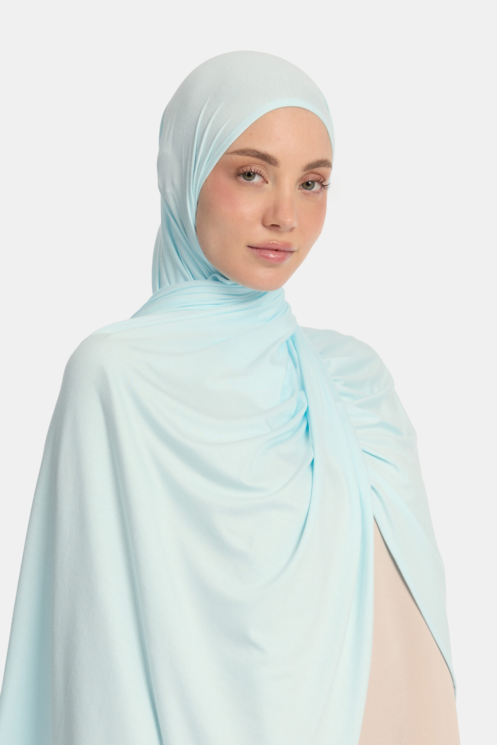 Bamboo jersey scarf Baby Blue - Afbeelding 2