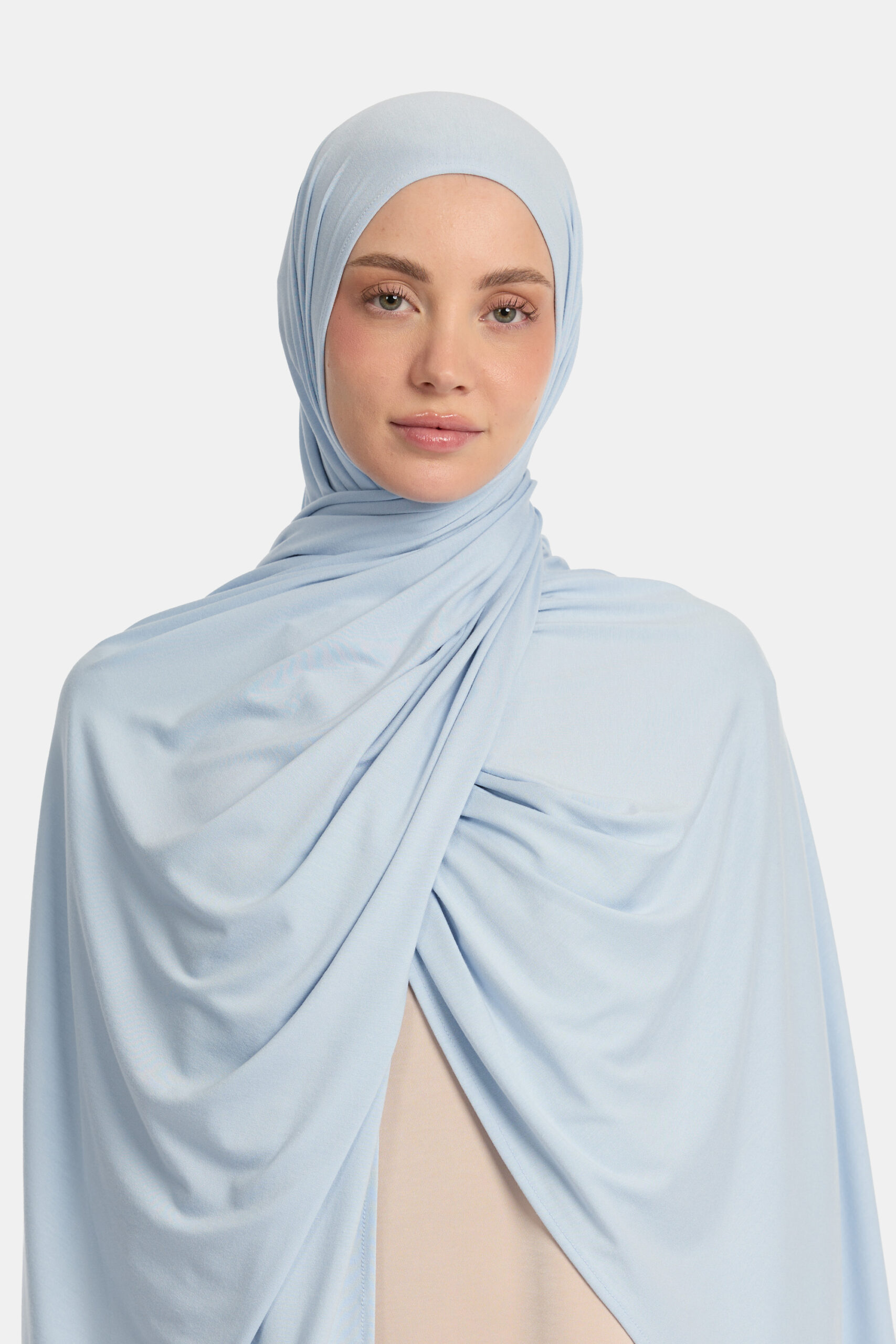 Bamboo jersey scarf Clear Ice
