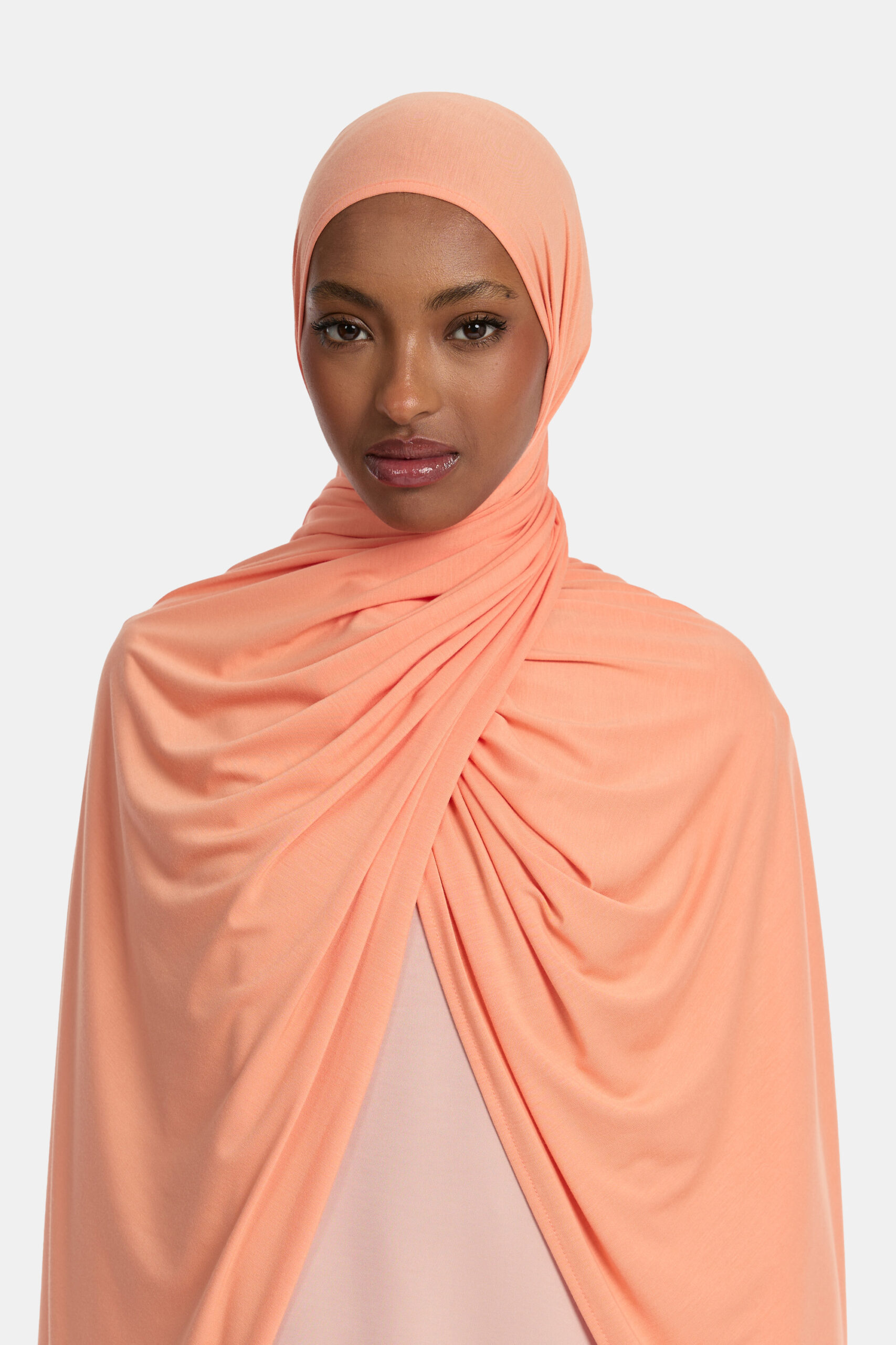 Bamboo jersey scarf Dusty Orange