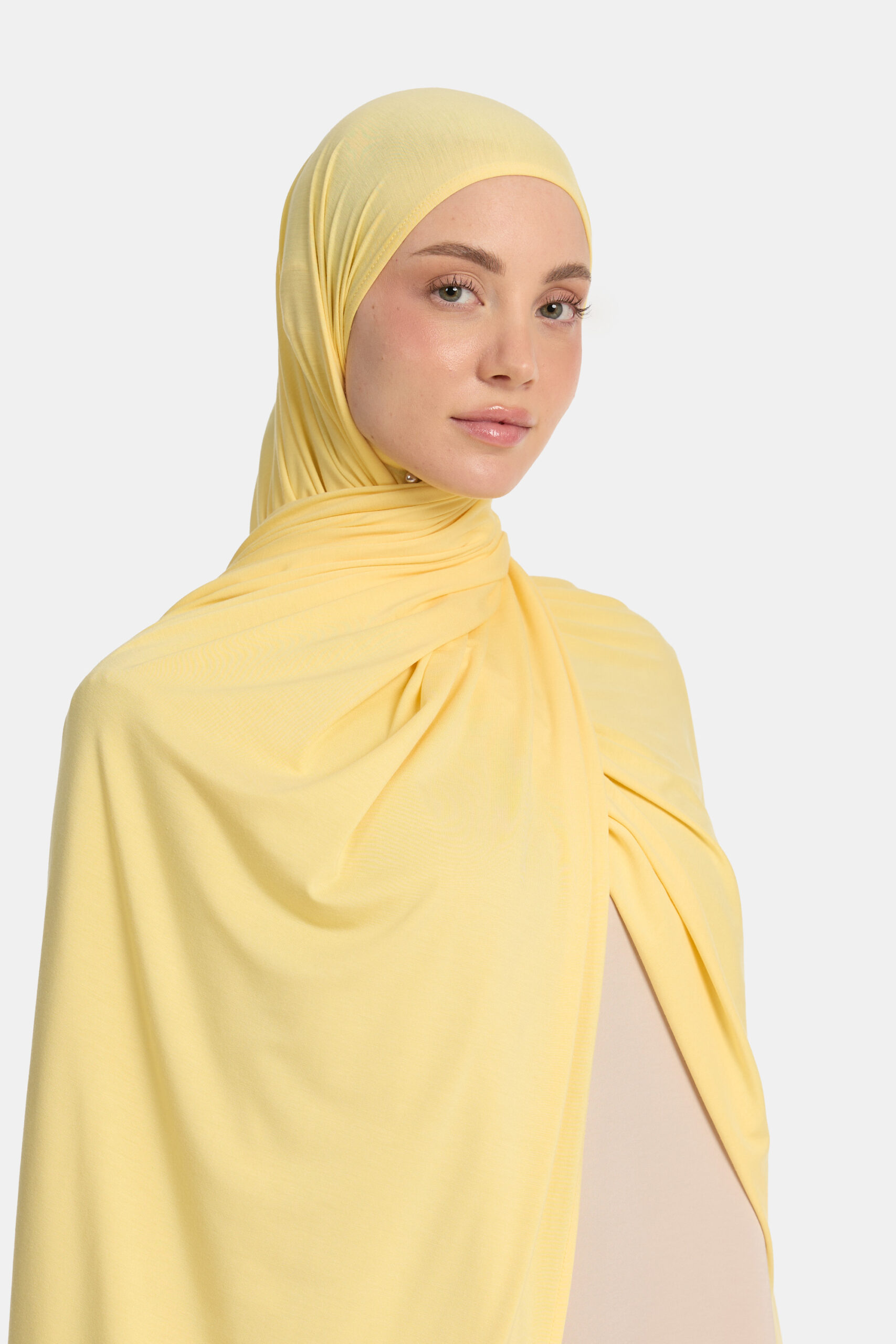 Bamboo jersey scarf Pale Banana - Afbeelding 2