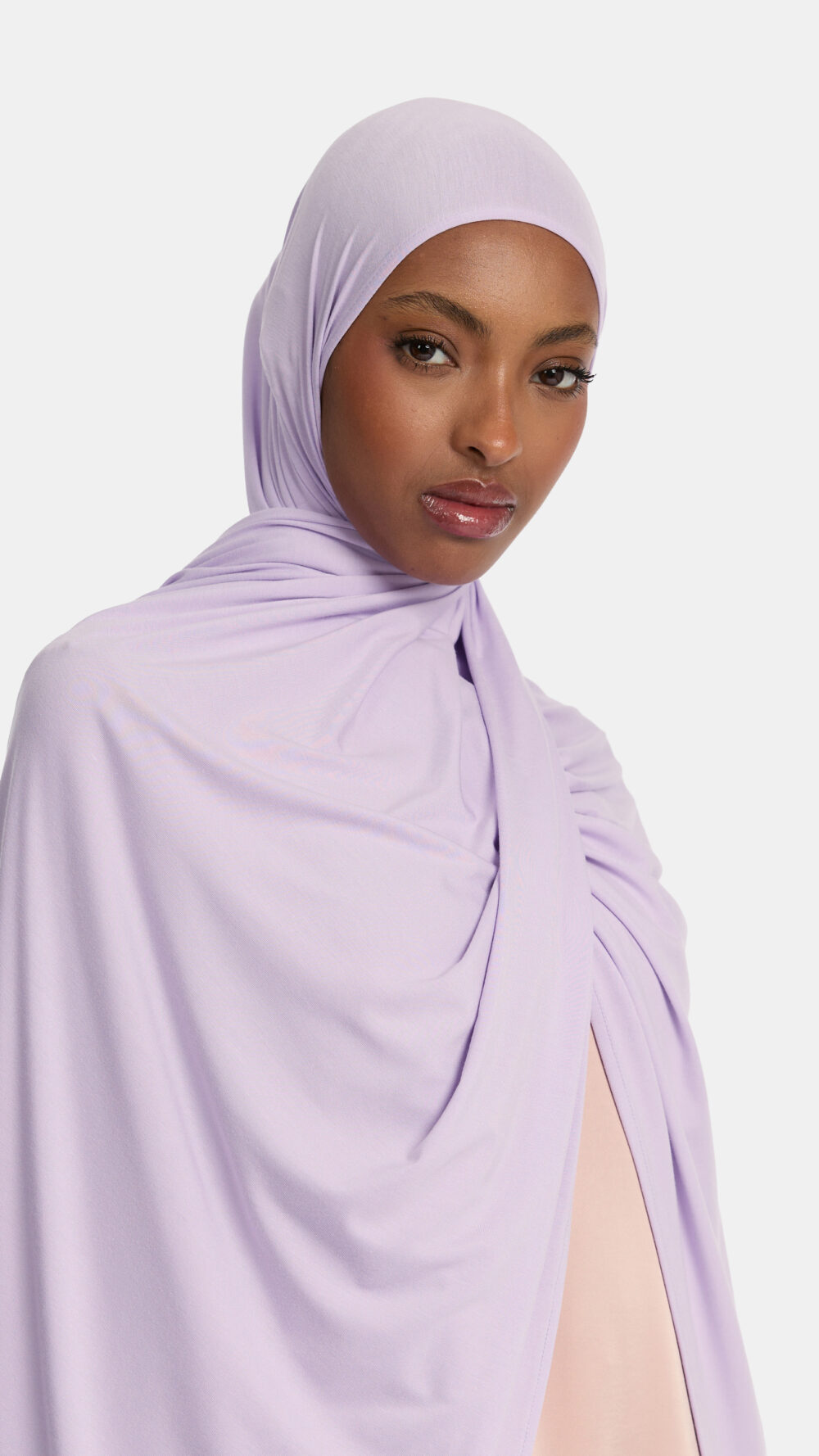 Bamboo jersey scarf Pastel Lilac - Afbeelding 2