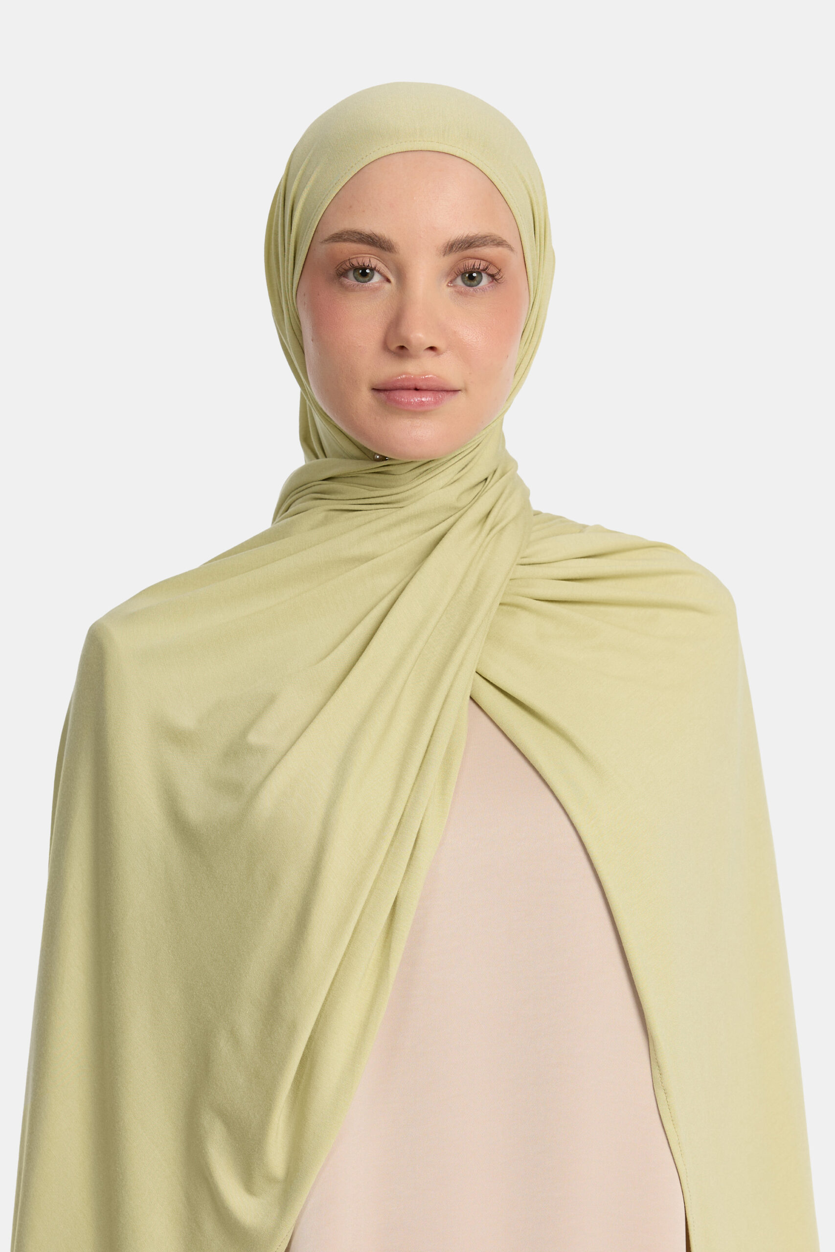 Bamboo jersey scarf Tea Green