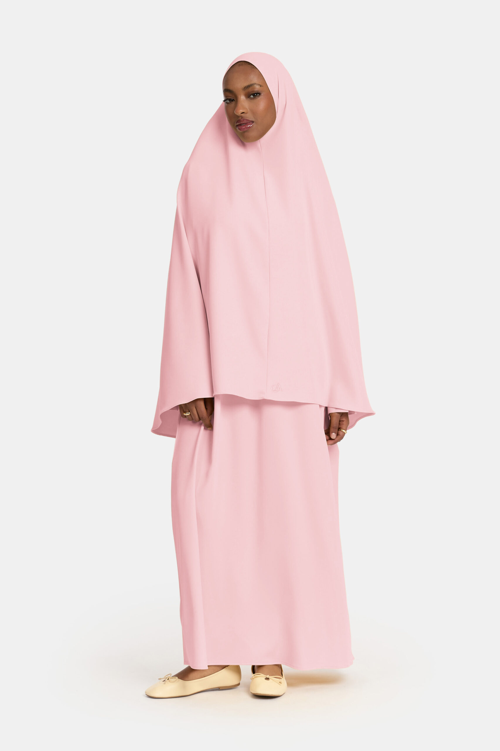 Khimar Dark Pink (Embroidery)
