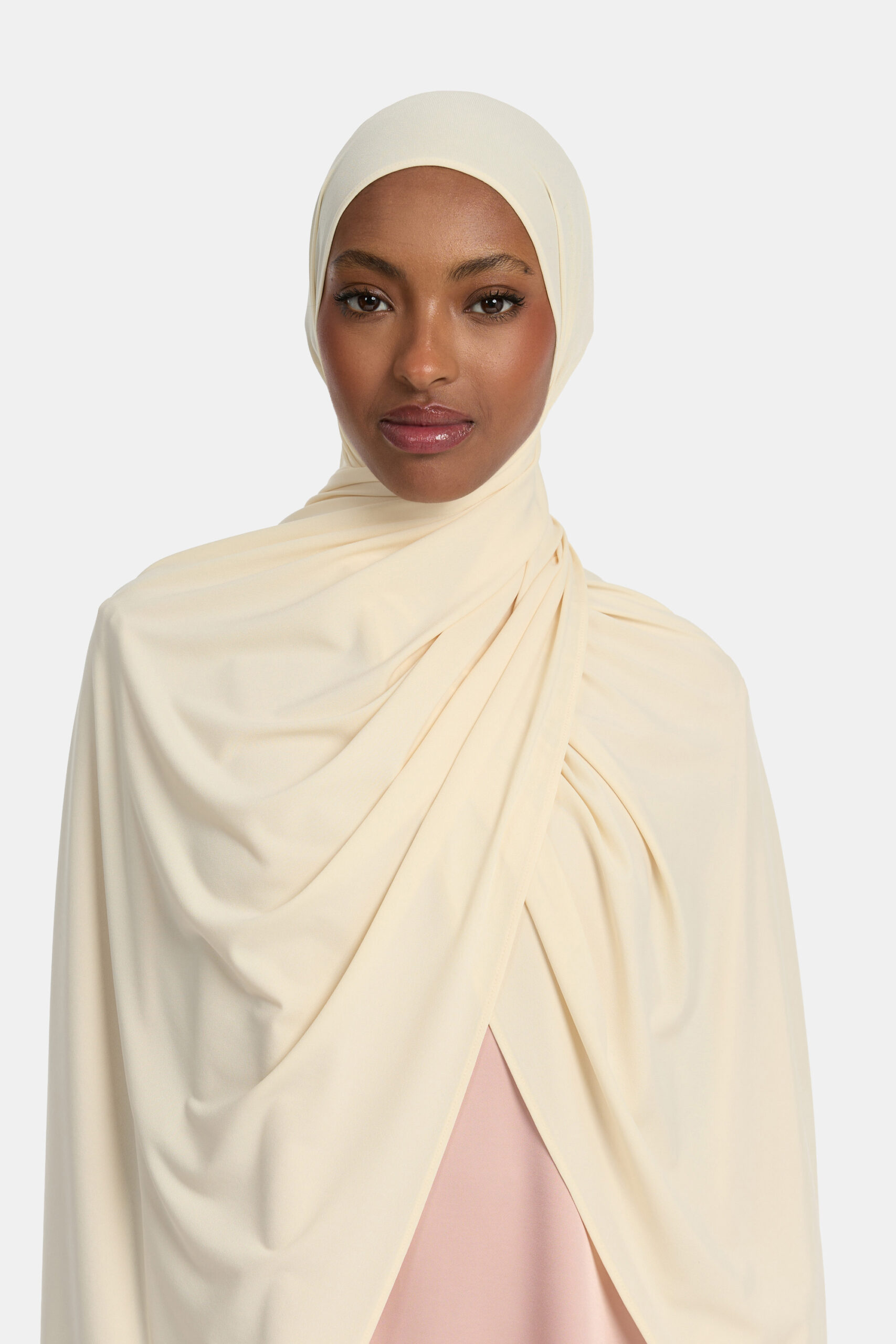 Premium jersey scarf Ivory