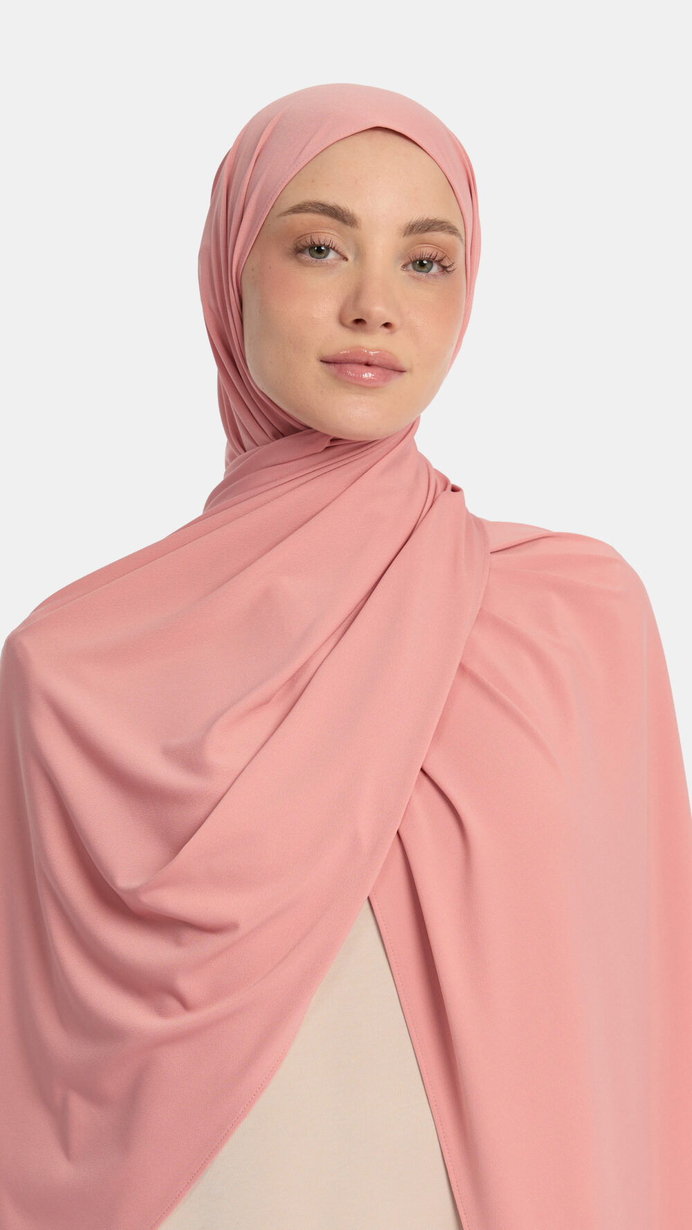 Premium jersey scarf Dark Coral