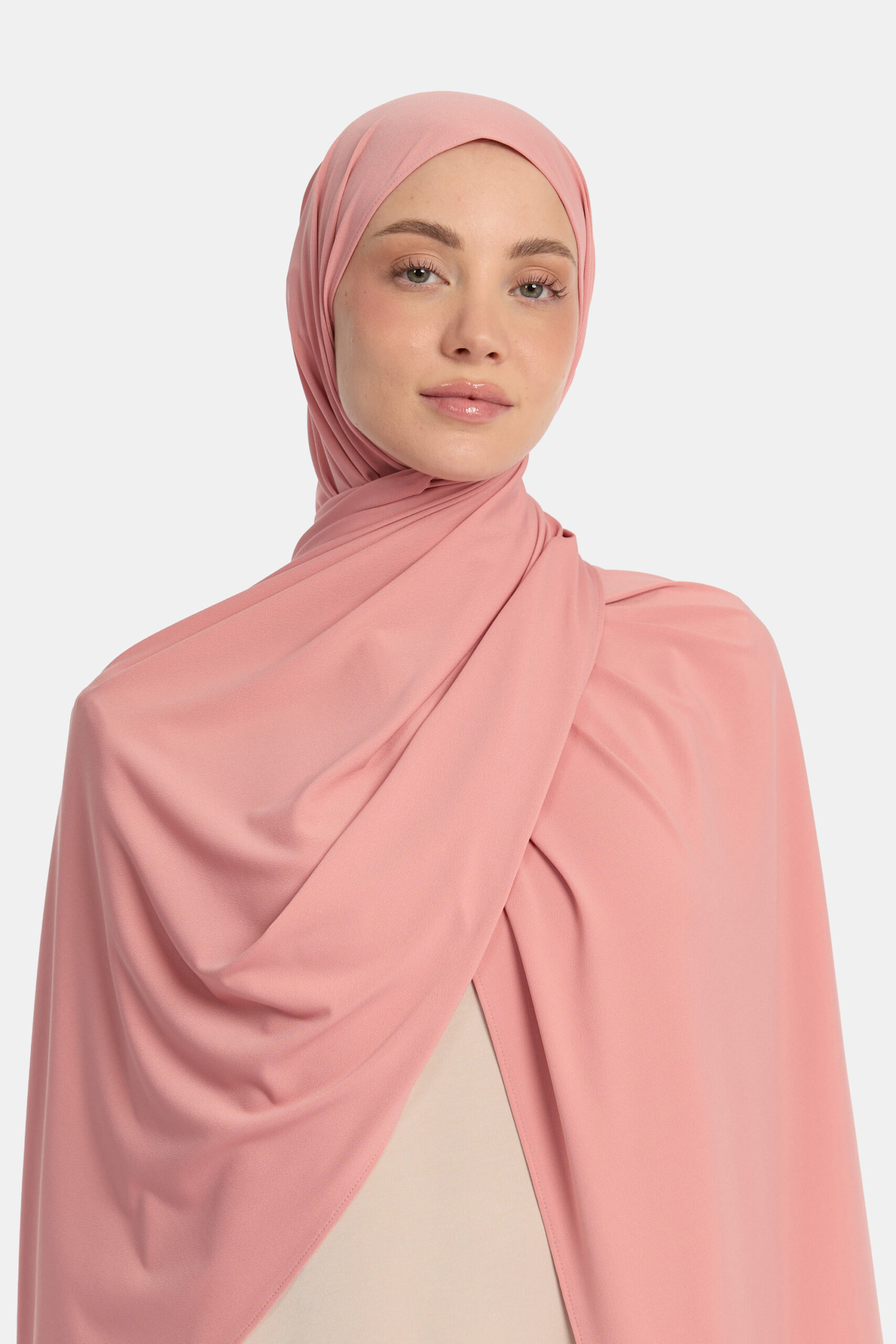 Premium jersey scarf Dark Coral